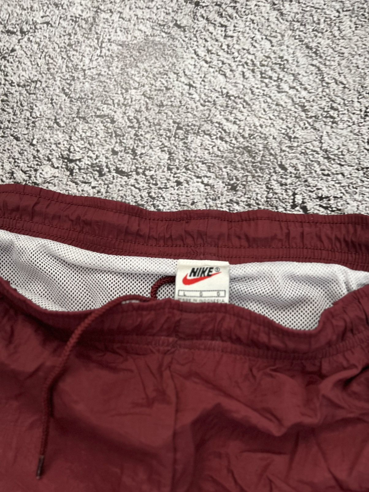 Nike × Vintage VTG 90's nike big logo swoosh nylon metal shorts Size US 34 / EU 50 - 5 Thumbnail