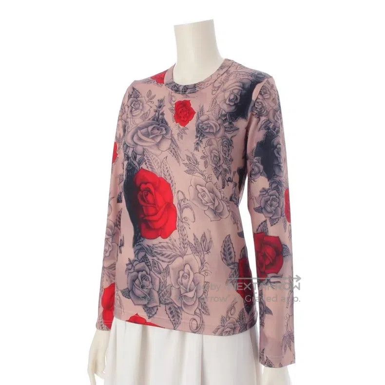 Comme des Garcons Comme des Garcons Blood Rose Tattoo Long Sleeve T-shirt Size XS / US 0-2 / IT 36-38 - 2 Thumbnail