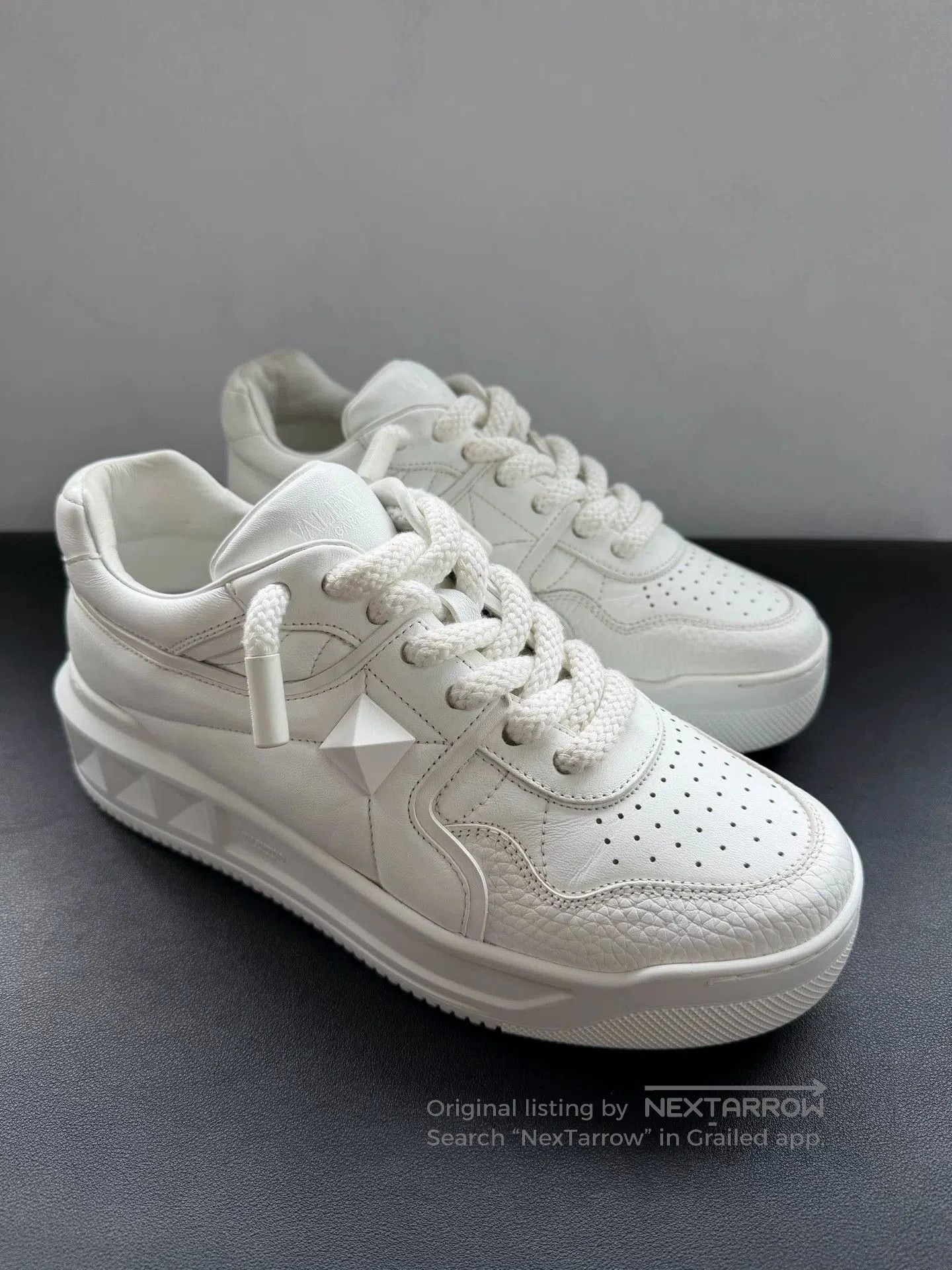 Valentino Valentino One Stuf White Sneakers. Size US 9 / EU 42 - 3 Thumbnail