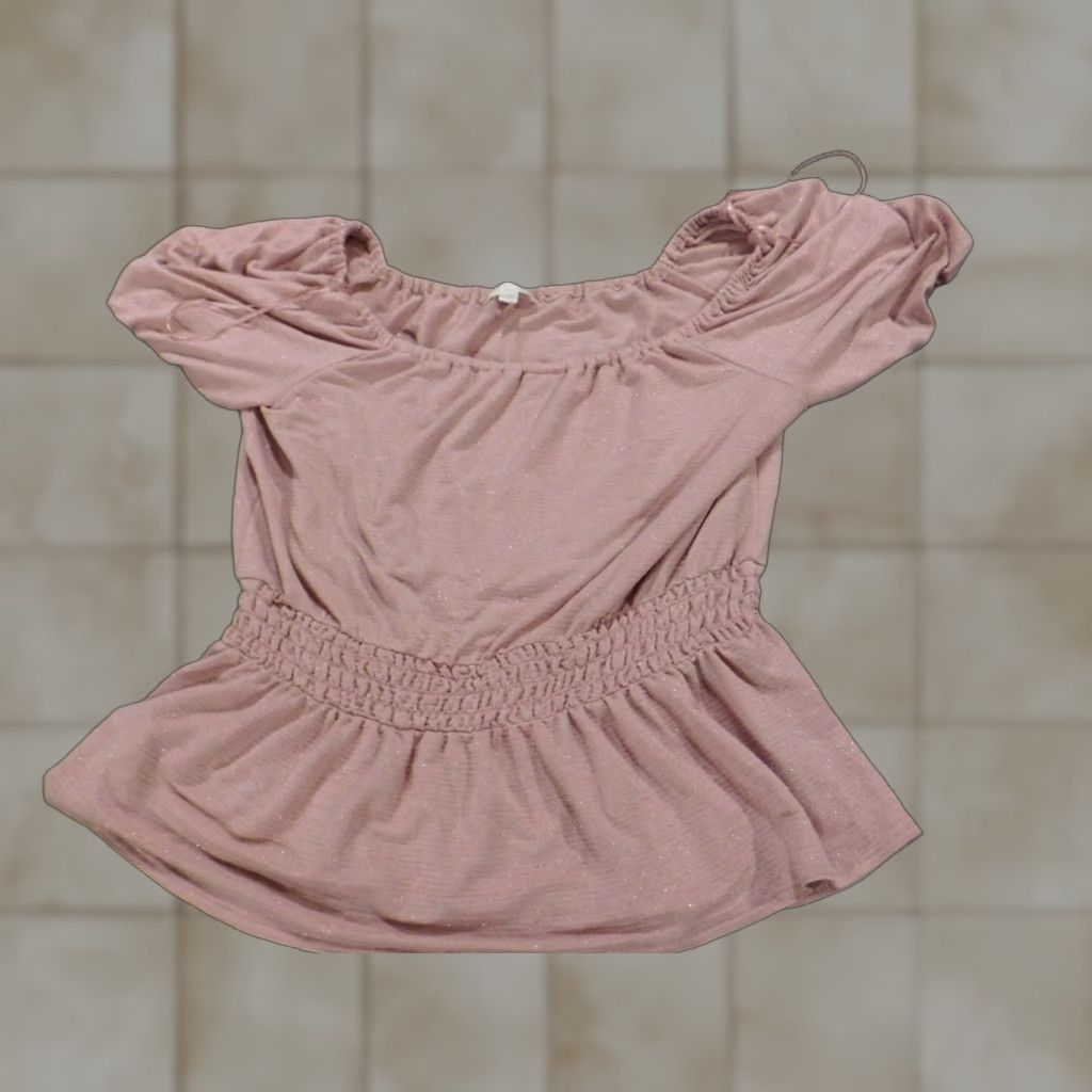 Vintage **LC Lauren Conrad Women's Pink Medium Blouse Crew Neck Stretch** User: LC Lauren Conrad Women's Medium Pink Blouse Crew Neck Stretch Size M / US 6-8 / IT 42-44 - 1 Thumbnail