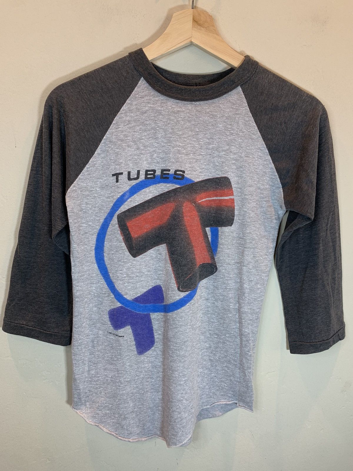 Band Tees RARE* Vintage 1981 The Tubes Single Stitch Tour Raglan Shirt Size US M / EU 48-50 / 2 - 1 Thumbnail