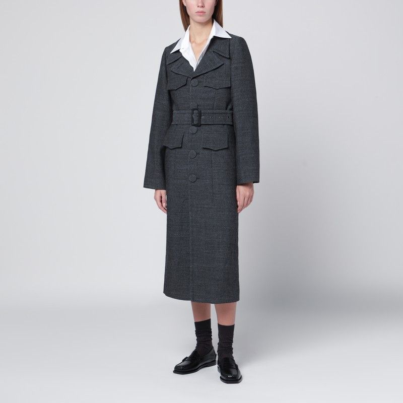 Namacheko Namacheko Grey Wool Coat With Belt Size M / US 6-8 / IT 42-44 - 1 Thumbnail