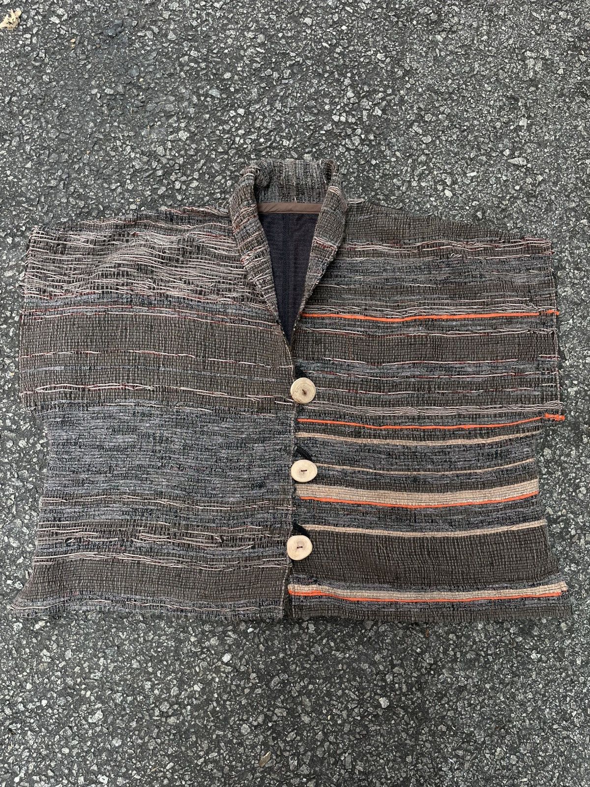 Japanese Brand Sashiko Boro | Cape Wear Jacket Size US M / EU 48-50 / 2 - 2 Thumbnail