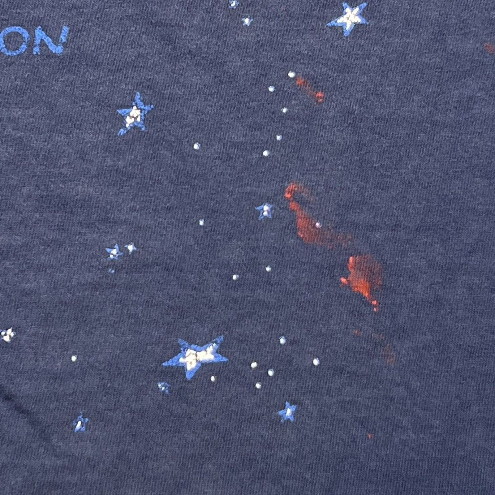 Vintage VTG Mr Moon T Shirt Funny Faded Distressed Thrashed 90s Tee Size US L / EU 52-54 / 3 - 3 Thumbnail