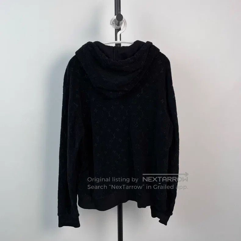 Louis Vuitton Louis Vuitton Solid Terry Brad hooded casual sweatshirt Size US M / EU 48-50 / 2 - 2 Thumbnail