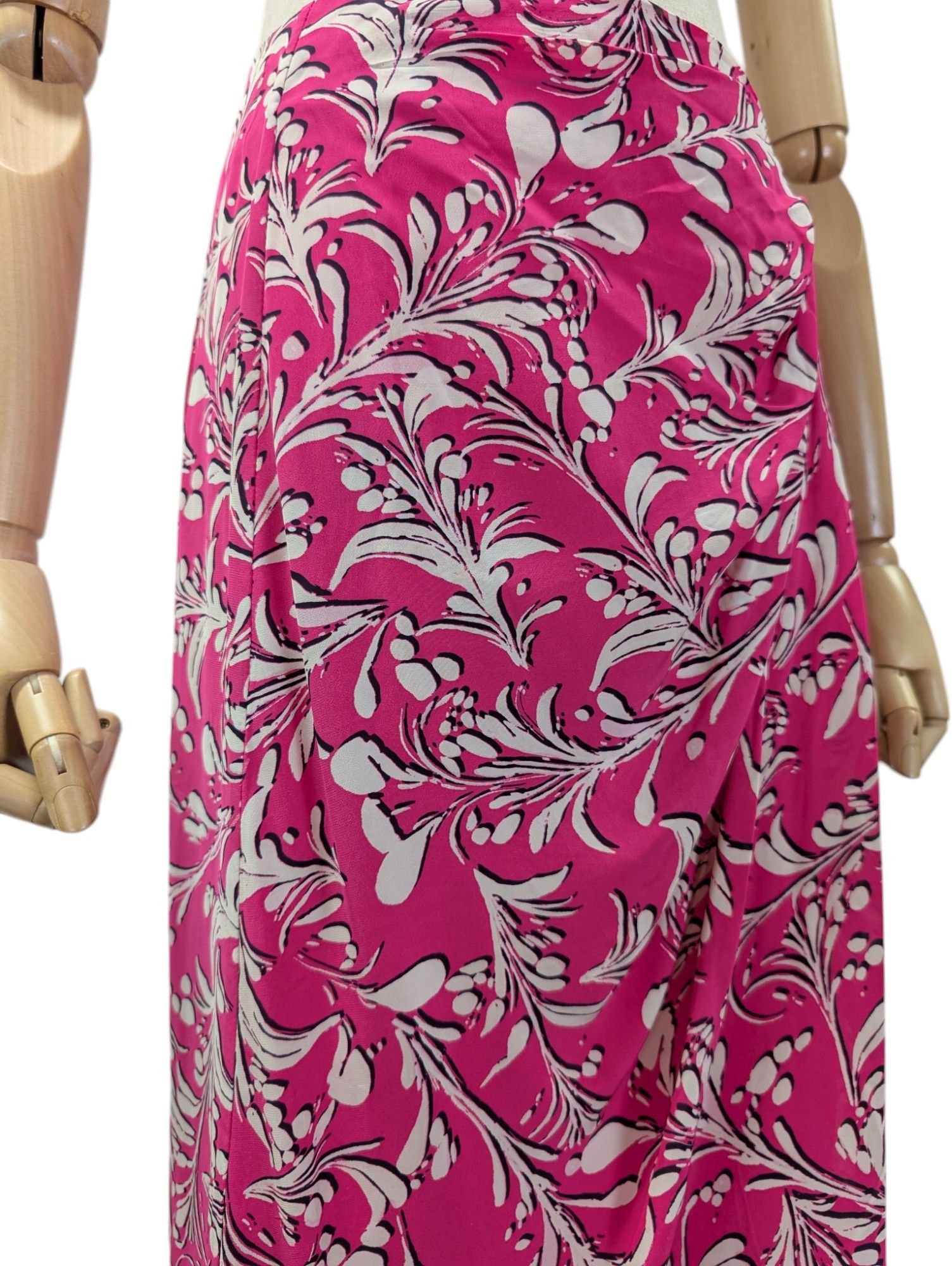 Isabel Marant Etoile Fuchsia Pink Printed Skirt Size 25" / US 0 / IT 36 - 3 Thumbnail