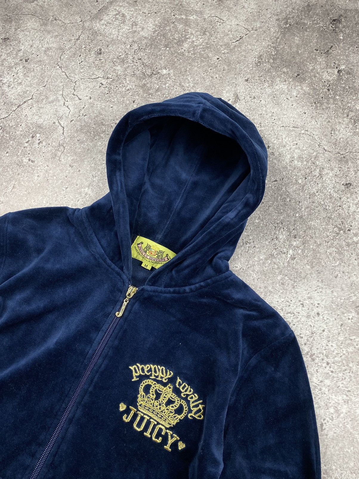 Juicy Couture Juicy Couture Y2K Velvet Vintage Zip Up Track Crown Hoodie Size M / US 6-8 / IT 42-44 - 5 Thumbnail