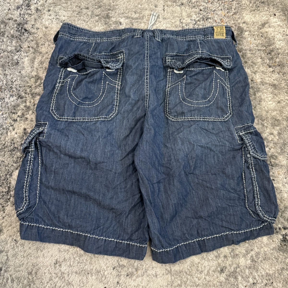 JNCO × True Religion × Vintage Crazy Vintage y2K True Religion baggy cargo shorts Size US 42 / EU 58 - 1 Thumbnail