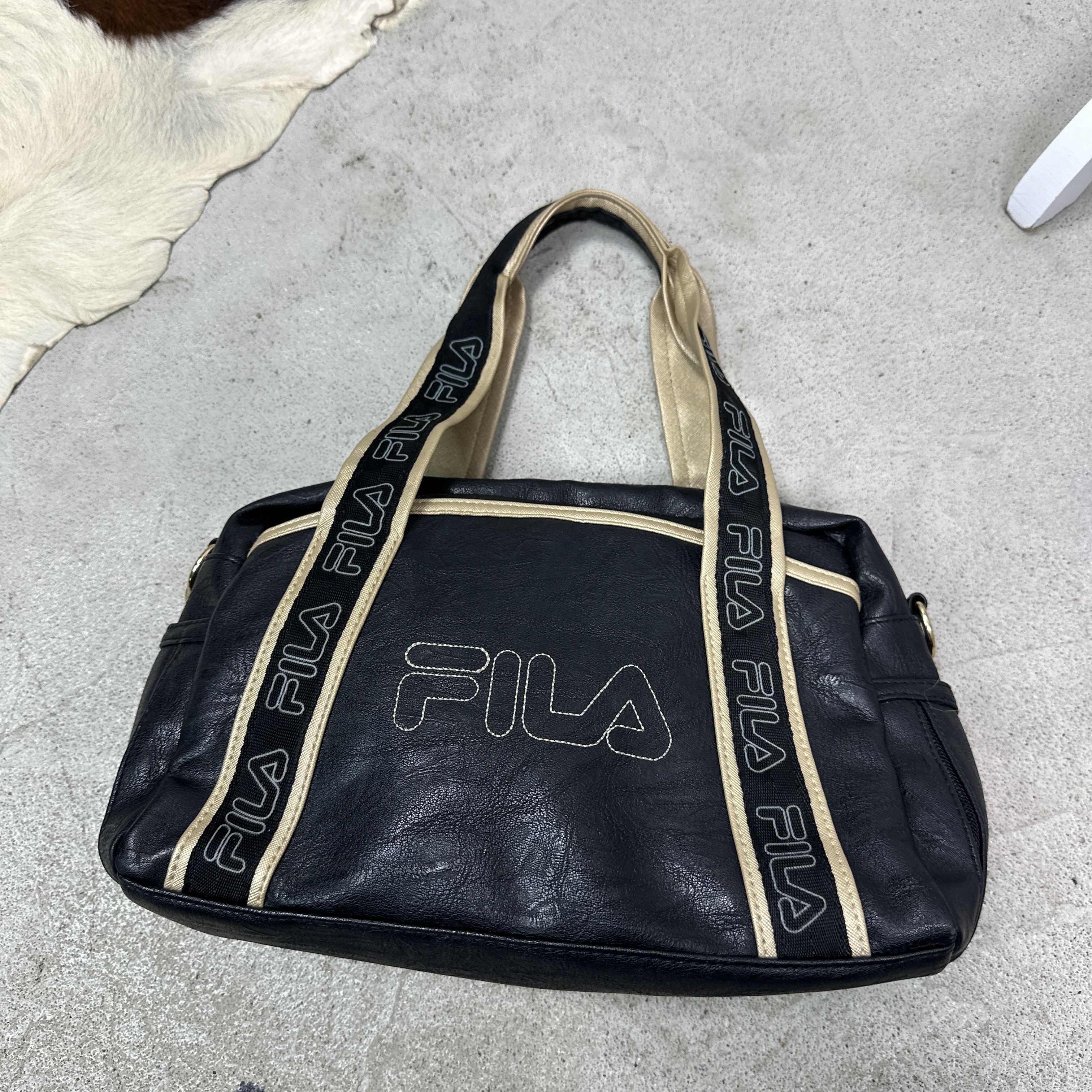 Fila Vintage Leather Fila Bowling Bag Made in Italy Y2K Size ONE SIZE - 2 Thumbnail