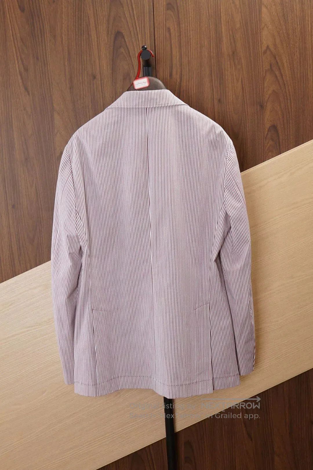 Brunello Cucinelli Brunello Cucinelli Men's Striped Blazer. Size US M / EU 48-50 / 2 - 2 Thumbnail