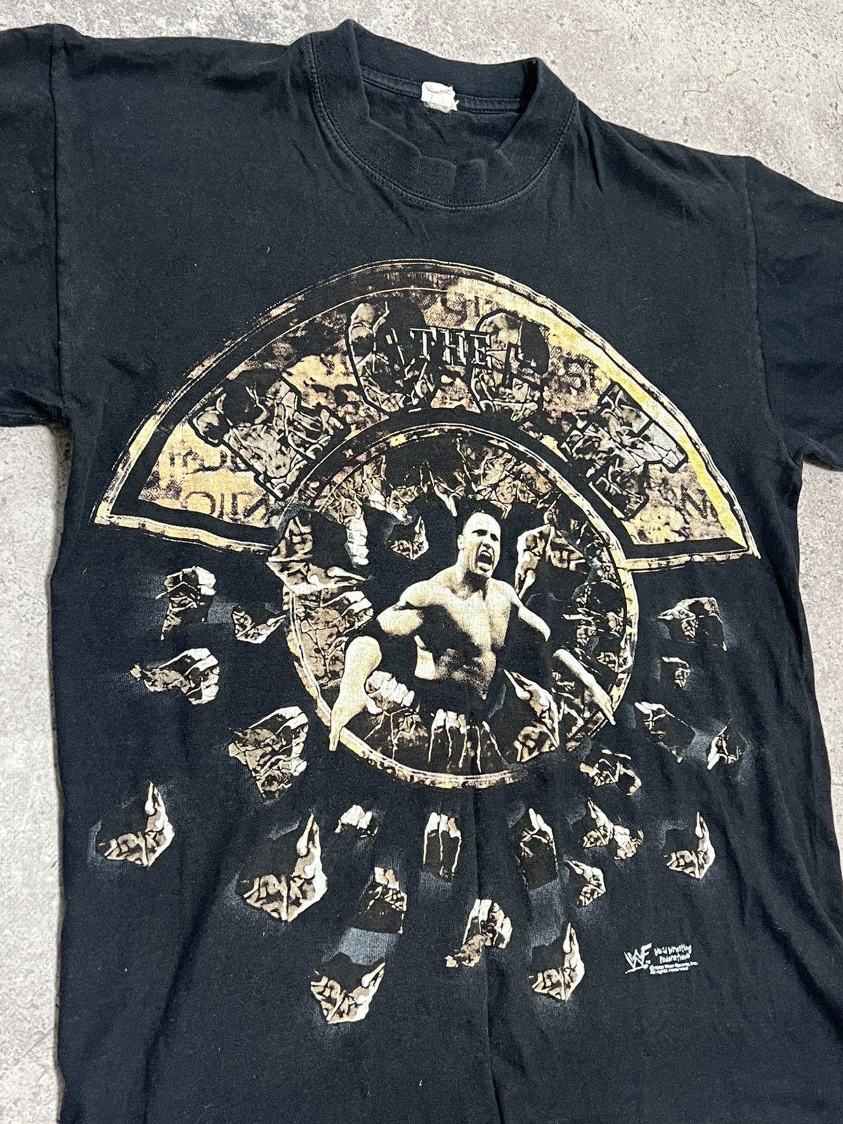 Vintage × WWF 1998 Vintage WWF The Rock Dwayne Johnson Wrestling Tee Size US M / EU 48-50 / 2 - 5 Thumbnail