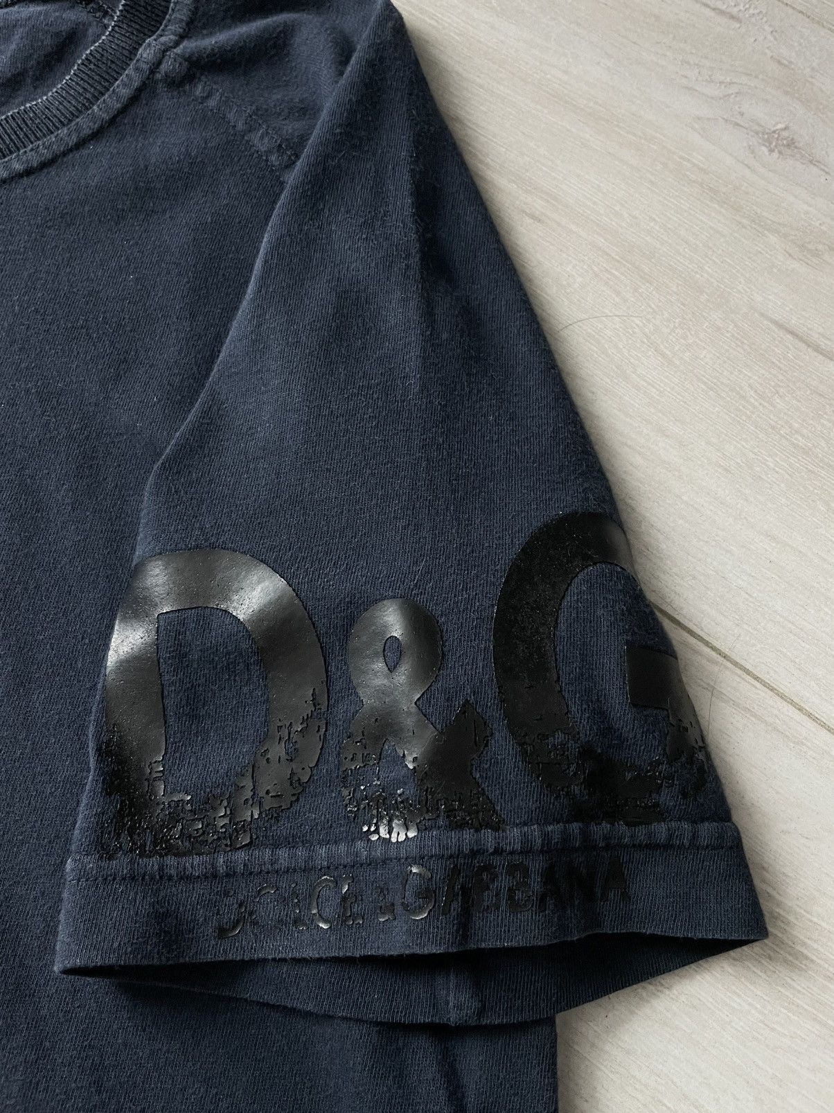 Dolce & Gabbana Vintage Dolce & Gabbana 00’s T-Shirt Y2K Dark Blue RARE Size US M / EU 48-50 / 2 - 3 Thumbnail