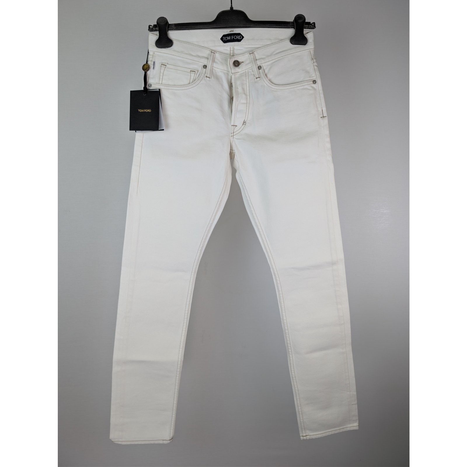 Tom Ford o1rshd1 Slim Jeans in White 30 Size US 30 / EU 46 - 9 Thumbnail