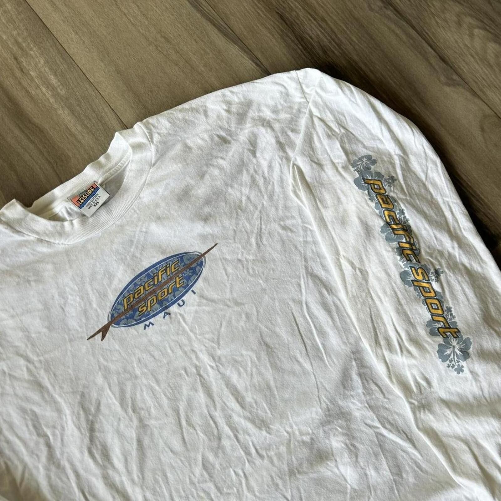 Billabong Vintage 90s White Long Sleeve Floral Surf Surfboard XXL Size US XXL / EU 58 / 5 - 2 Thumbnail