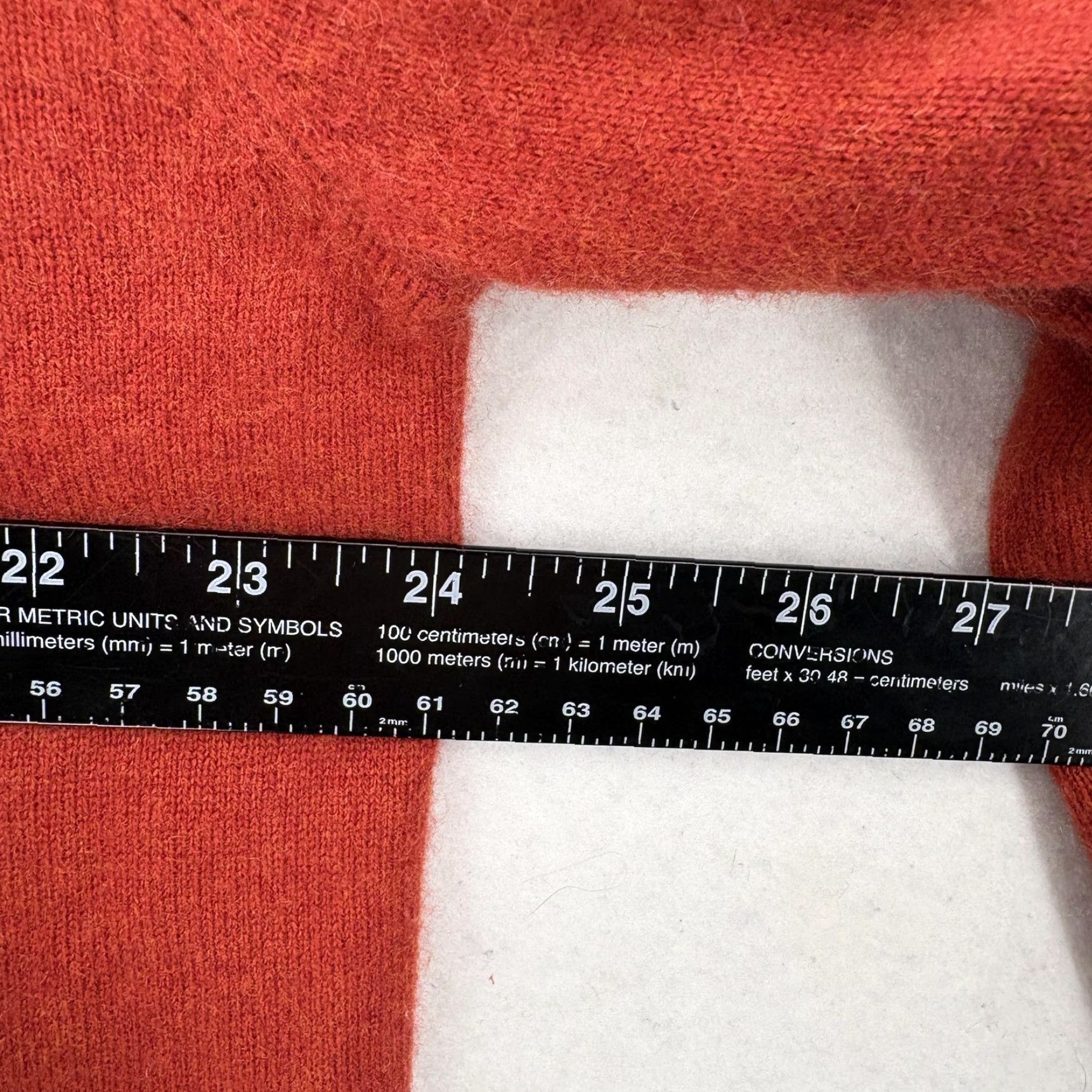 Vintage Grayson & Dunn Sweater Mens XL Red 100% Cashmere Quarter Zip Mock Neck Pullover Size US XL / EU 56 / 4 - 7 Thumbnail