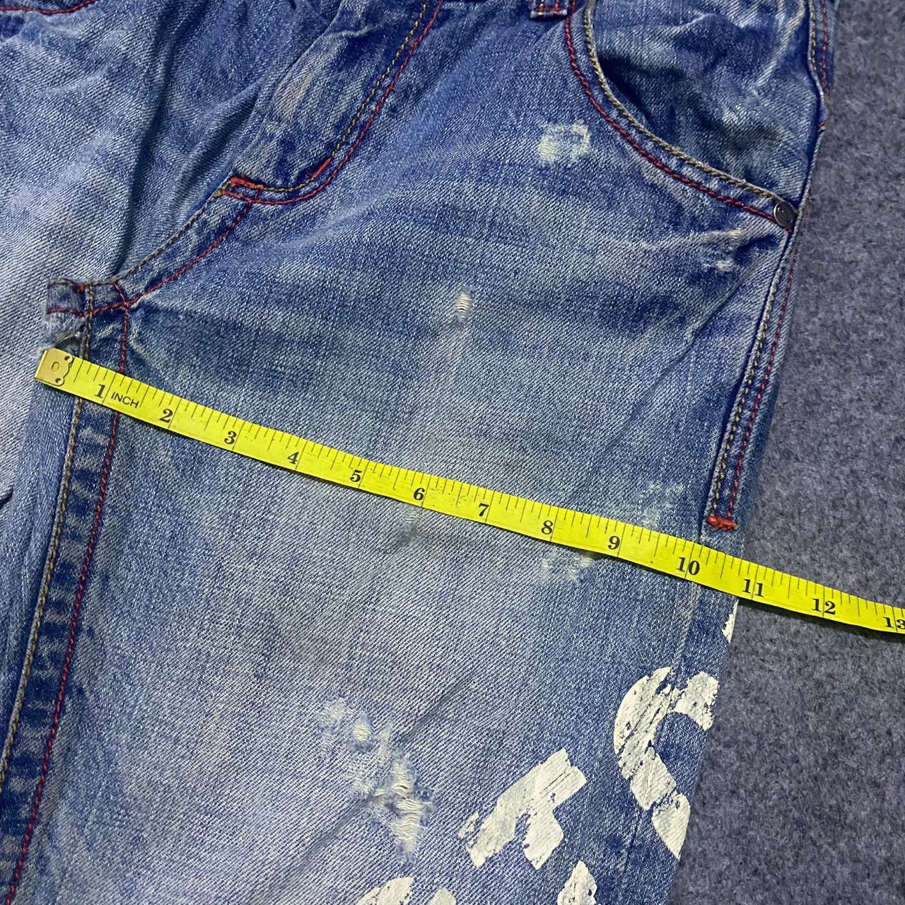 Gotcha 💥Best Offer💥Vintage Gotcha Surfwear Distressed Denim Size US 32 / EU 48 - 4 Thumbnail