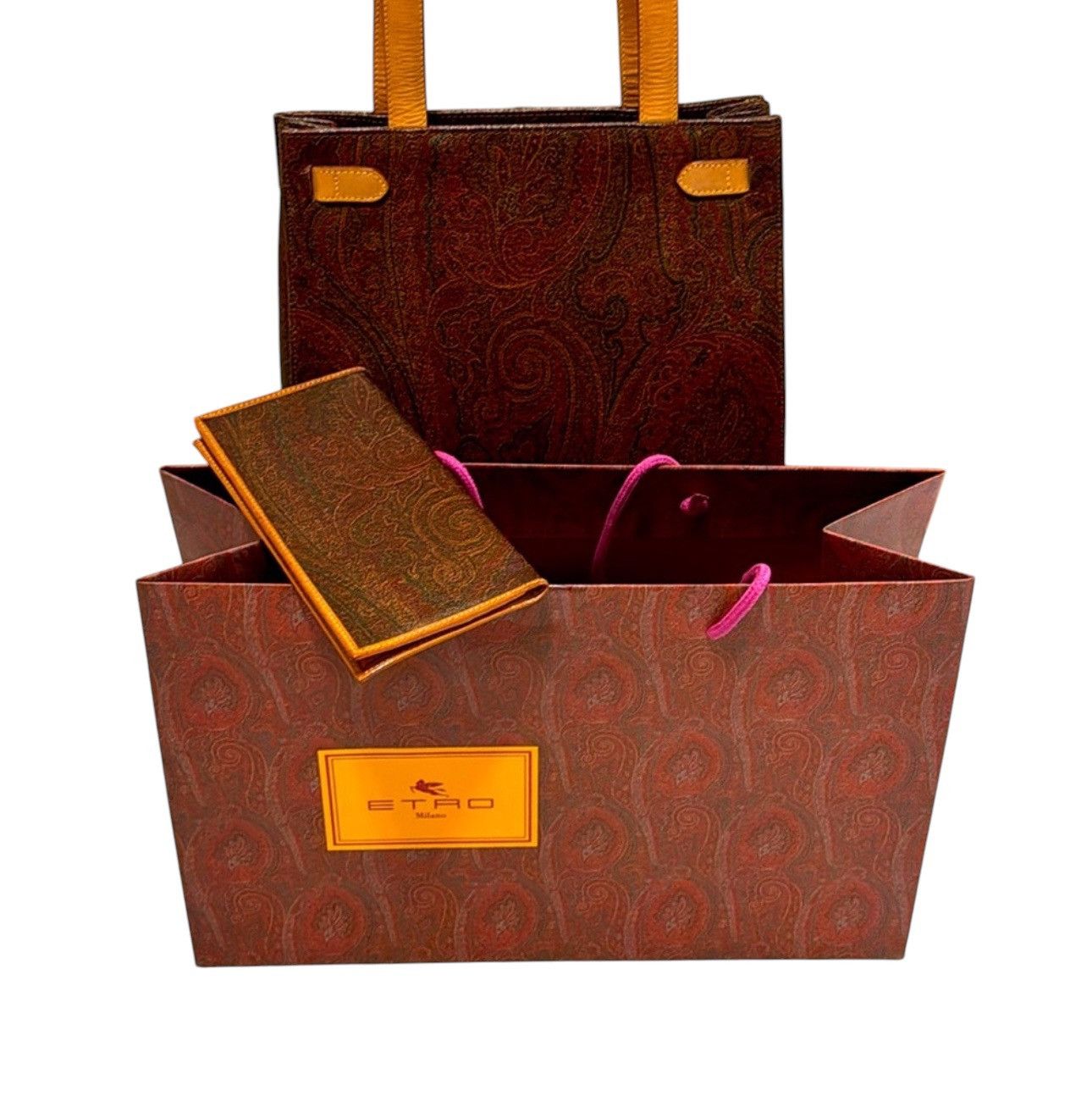Etro Etro classic wine paisley Kelly should bag Golden E motif Size ONE SIZE - 1 Thumbnail