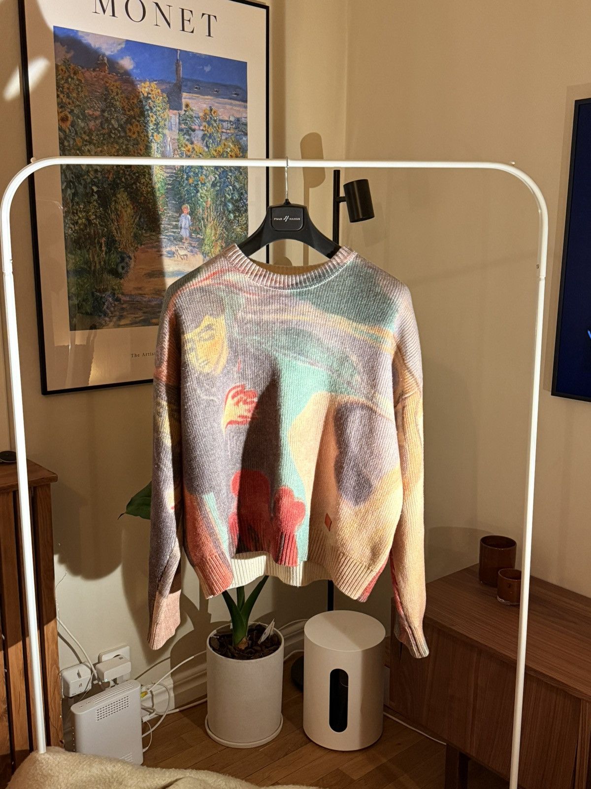 Acne Studios × Designer Acne Studios - Edvard Munch ”Separation” Knitwear | S/M | Size US S / EU 44-46 / 1 - 1 Thumbnail