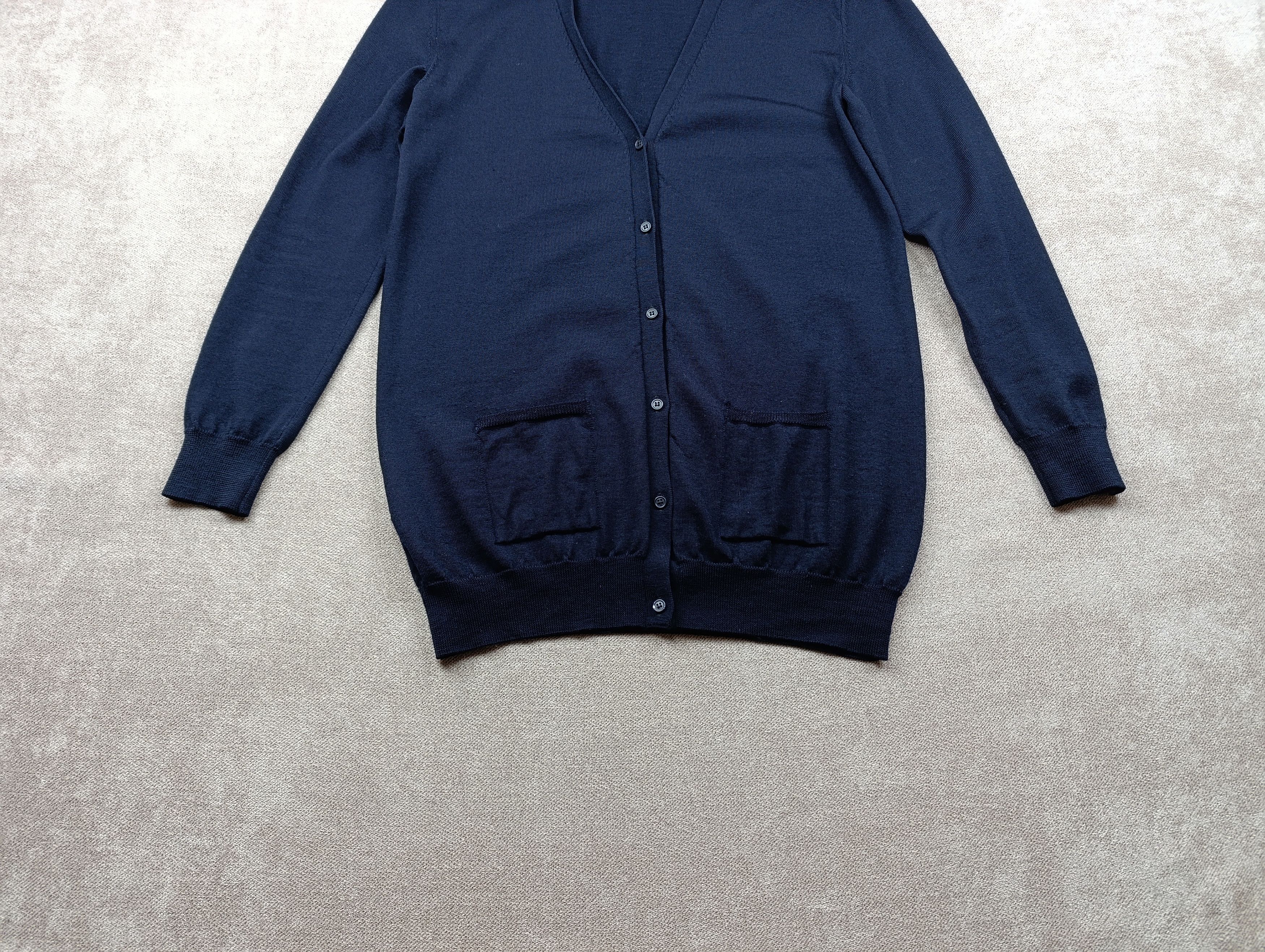 Max Mara S'max Mara Womens Pure New Wool Cardigan Size L Size L / US 10 / IT 46 - 4 Thumbnail