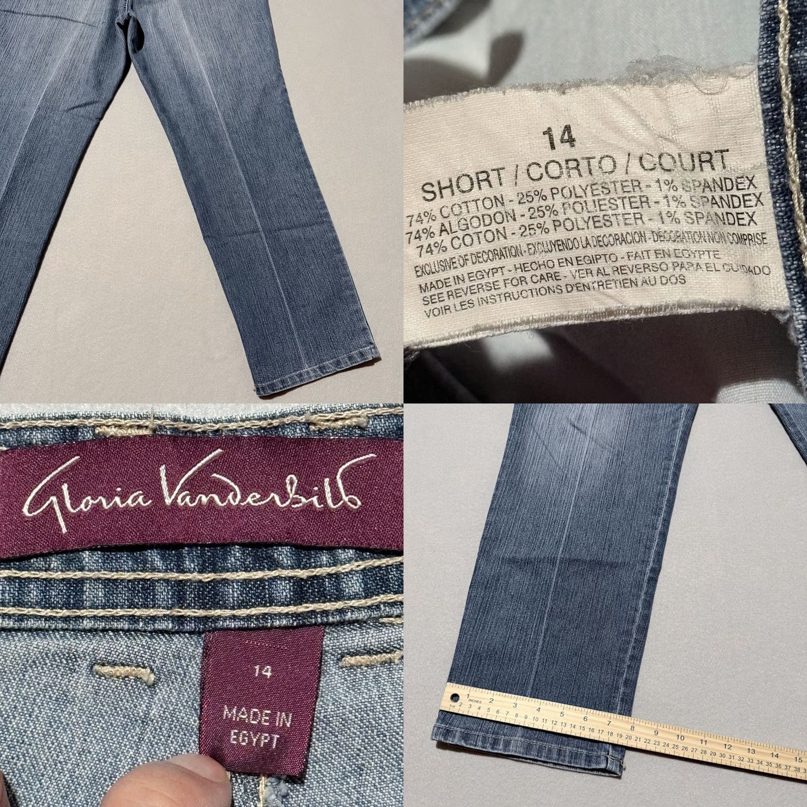 Gloria Vanderbilt Gloria Vanderbilt Jeans Women’s 14 Medium Wash Denim High-Rise Classic Straight Jeans Blue Women M Size 32" / US 10 / IT 46 - 8 Thumbnail