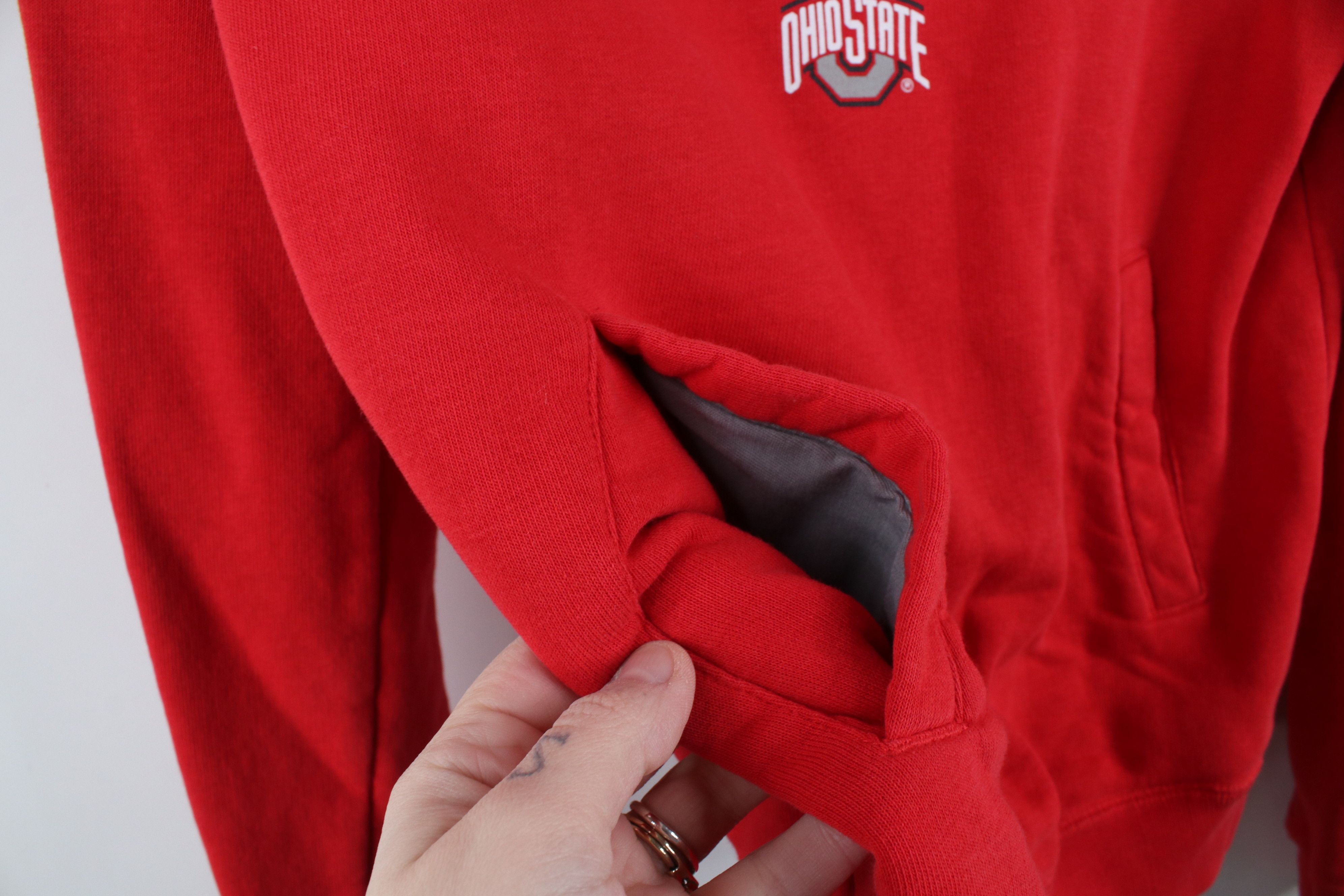 Nike × Vintage Nike Out Ohio State University Funnel Neck Hoodie Sweatshirt Size S / US 4 / IT 40 - 10 Thumbnail