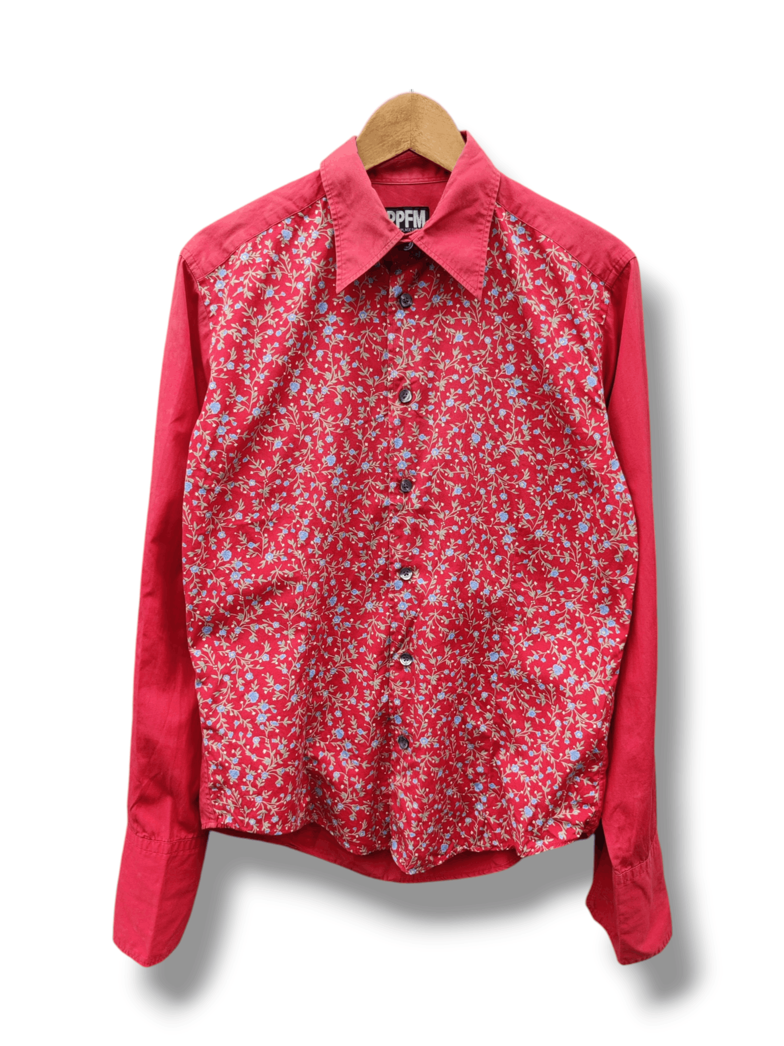 PPFM Vintage Peyton Place For Men Archive Punk Floral Shirt Size US S / EU 44-46 / 1 - 1 Thumbnail
