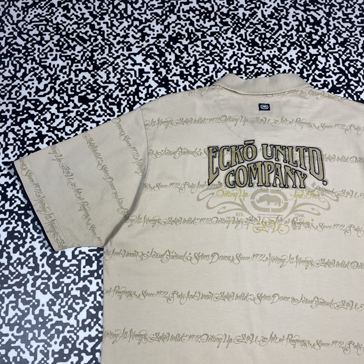 Ecko Unltd. Vintage Y2K Ecko Unlimited UNLTD Rap Polo Retro T-shirt Size US XXL / EU 58 / 5 - 5 Thumbnail