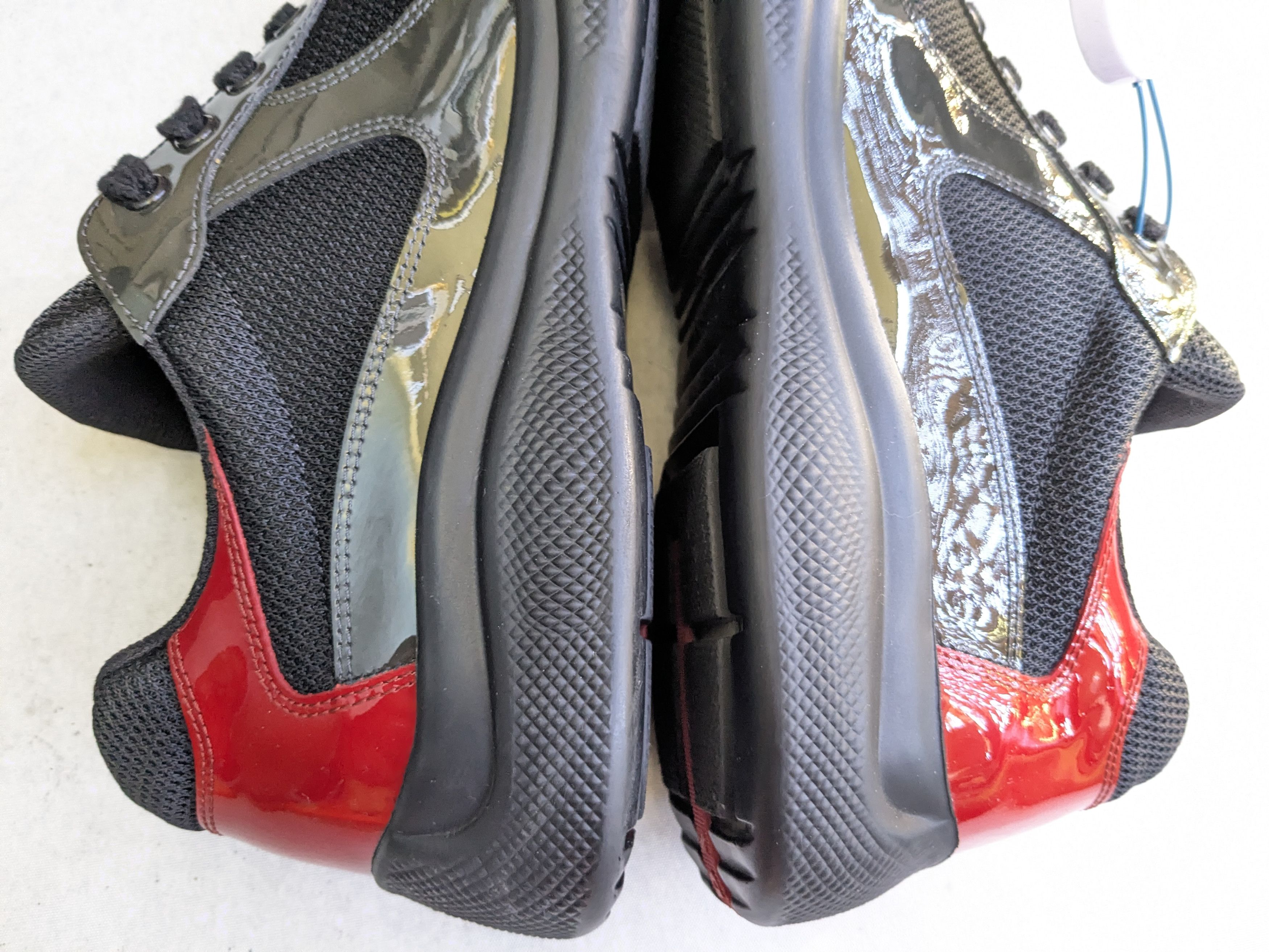 Prada Prada America's Cup Sneakers Gray Black Red Patent 10 Size US 10 / EU 43 - 11 Thumbnail