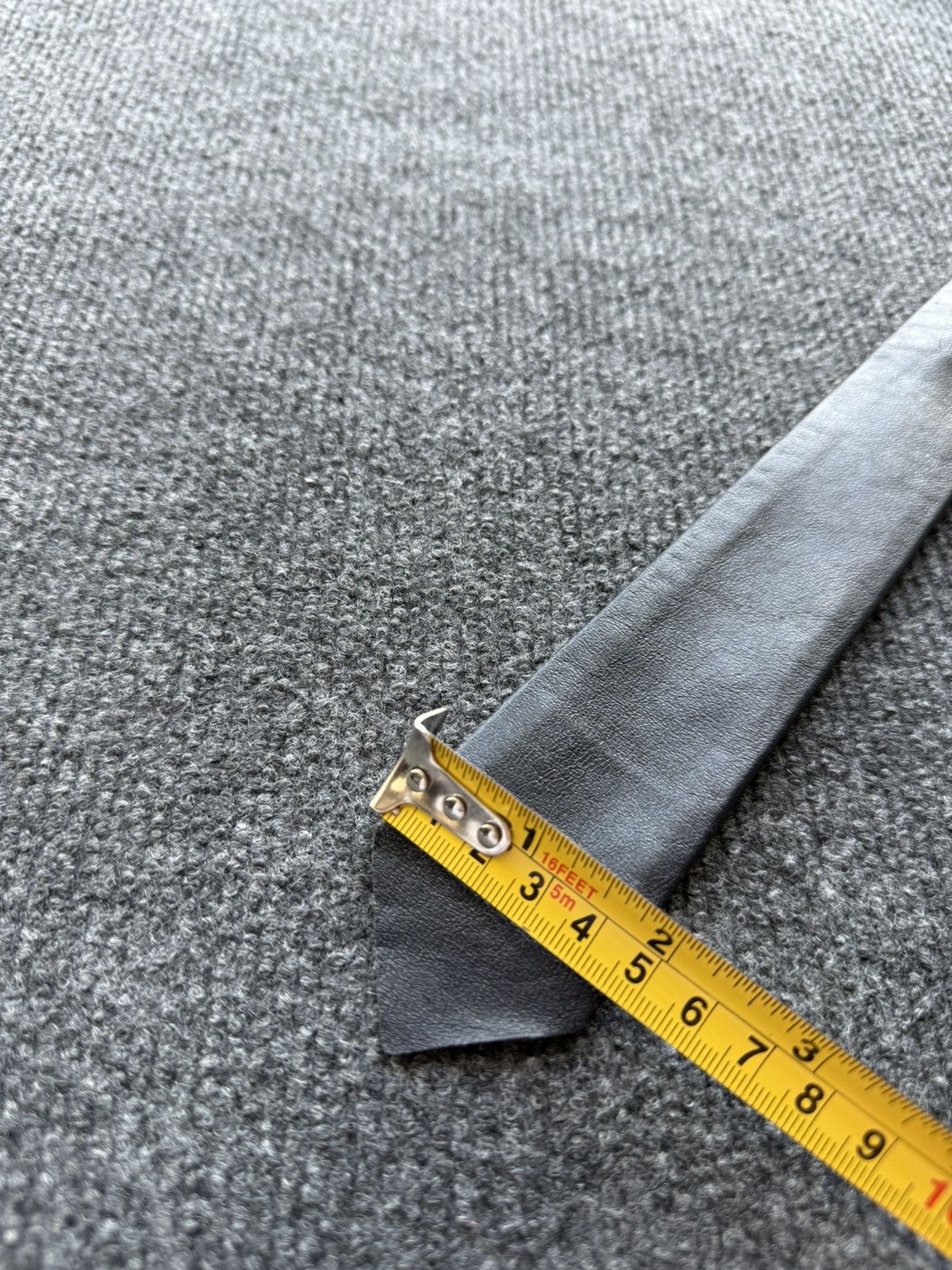 Japanese Brand Vntg Dark Blue W-Germany Leather Tie 90s Opium Rock Style Size ONE SIZE - 18 Thumbnail