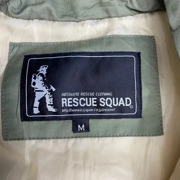 Japanese Brand Vtg RESQUE SQUAD JAPAN Designer Quilted Puffer Jacket Size US M / EU 48-50 / 2 - 4 Thumbnail