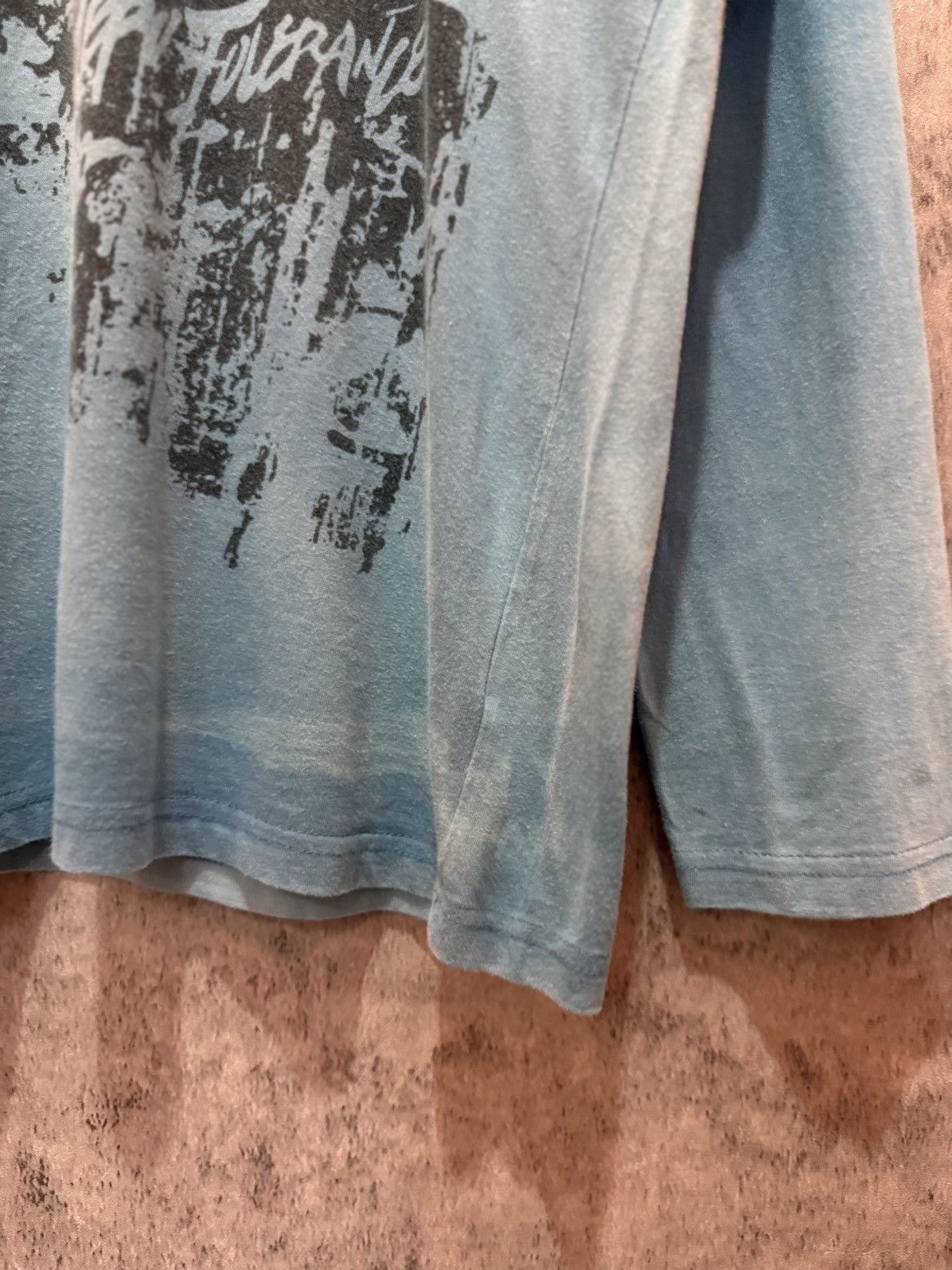 Hysteric Glamour × Japanese Brand 2000s Zero Tolerance Japan Poems And Face Sun Faded LS Tees Size US M / EU 48-50 / 2 - 10 Thumbnail