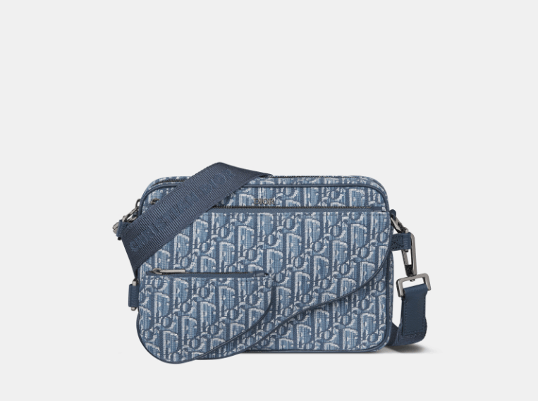Dior o1w1db10426 1ADPO2 Size : OS / Saddle Triple Pouch in Blue Size ONE SIZE - 1 Thumbnail