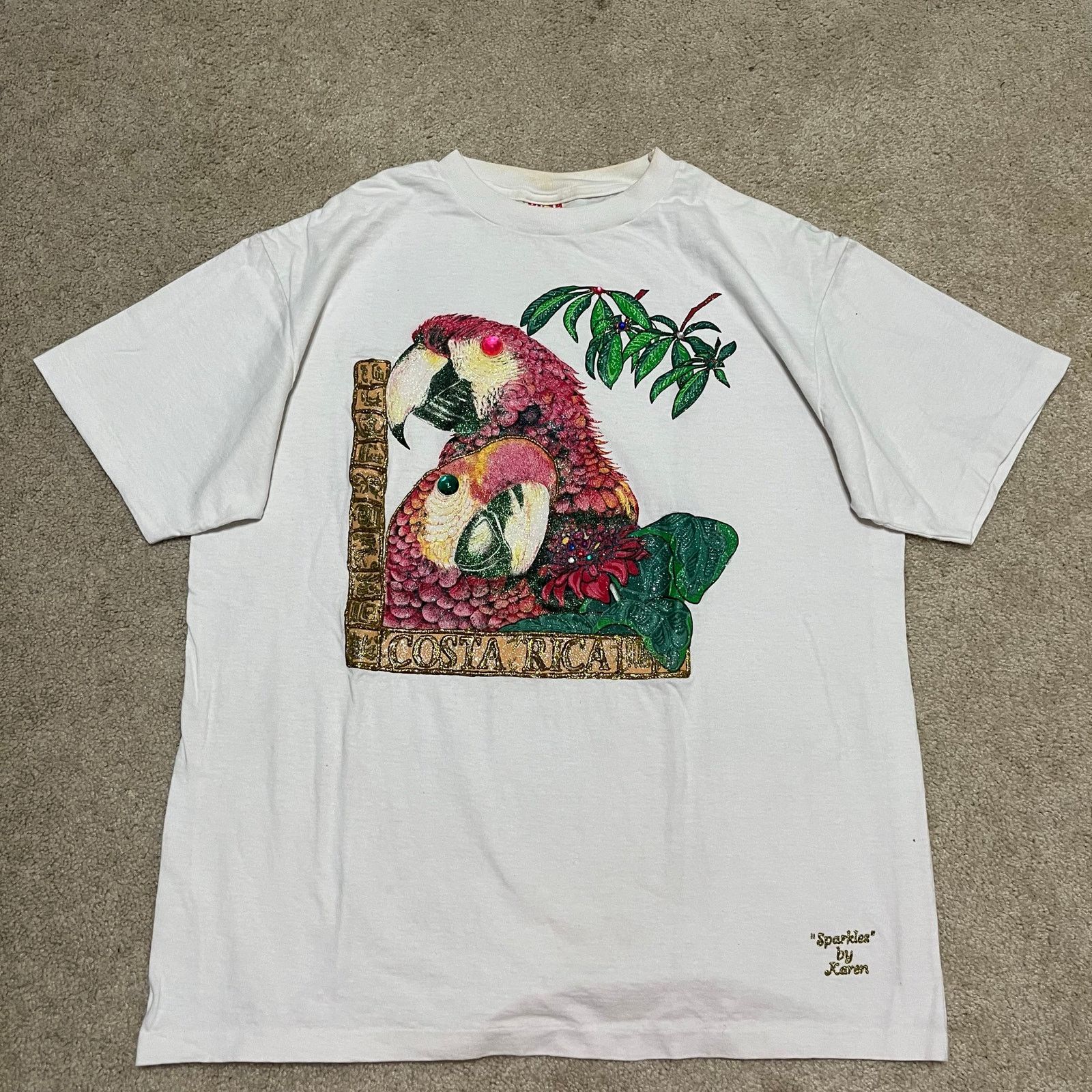Other Vintage 90s Costa Rica Parrot Pura Vida Graphic Tee XL Size US XL / EU 56 / 4 - 1 Thumbnail