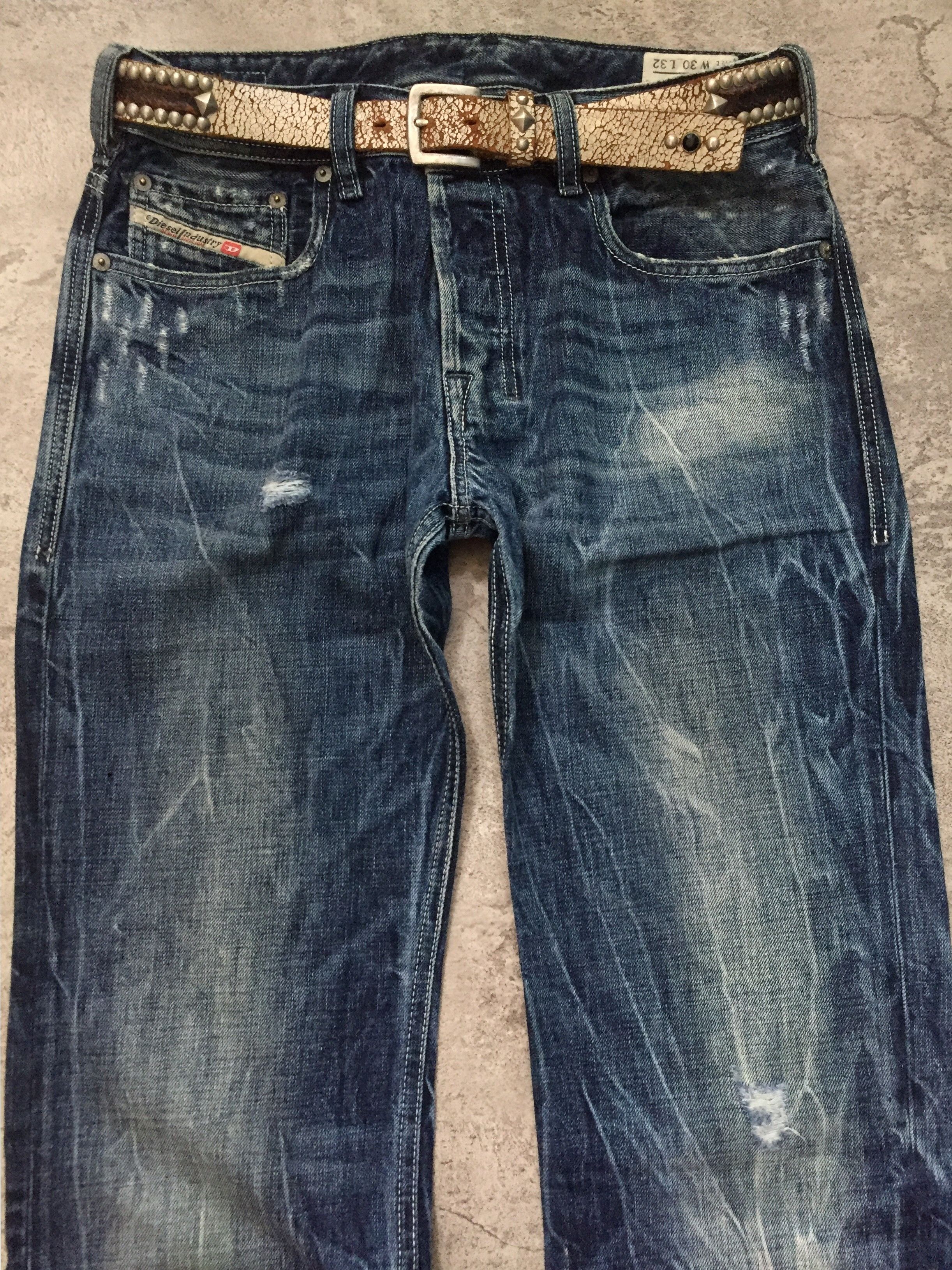 Diesel Diesel Italy Flare Wishkered Fade Wash Denim Pants Size US 32 / EU 48 - 2 Thumbnail