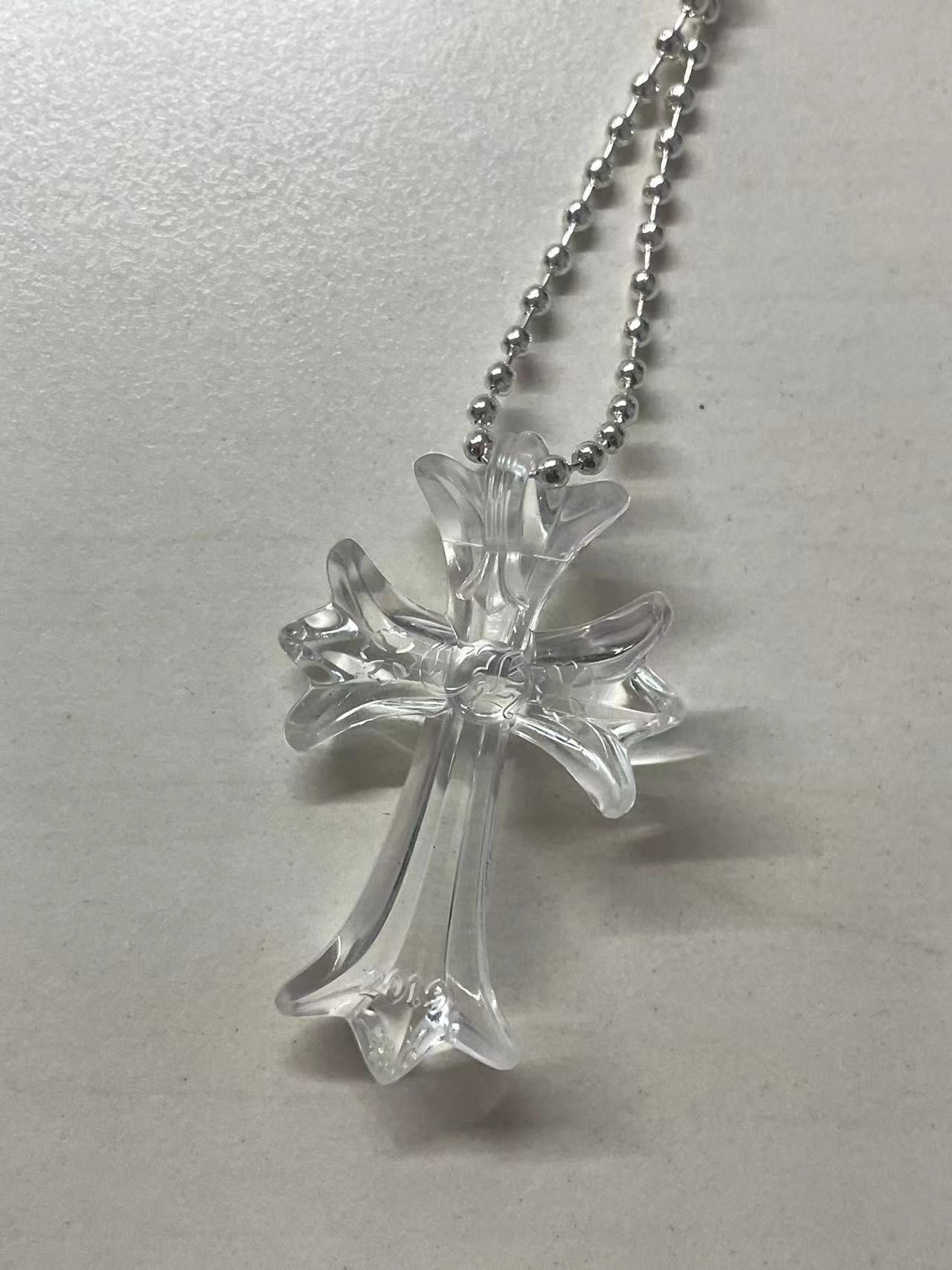 Chrome Hearts Chrome Hearts Resin Cross Pendant Ball Chain Necklace Size ONE SIZE - 7 Thumbnail