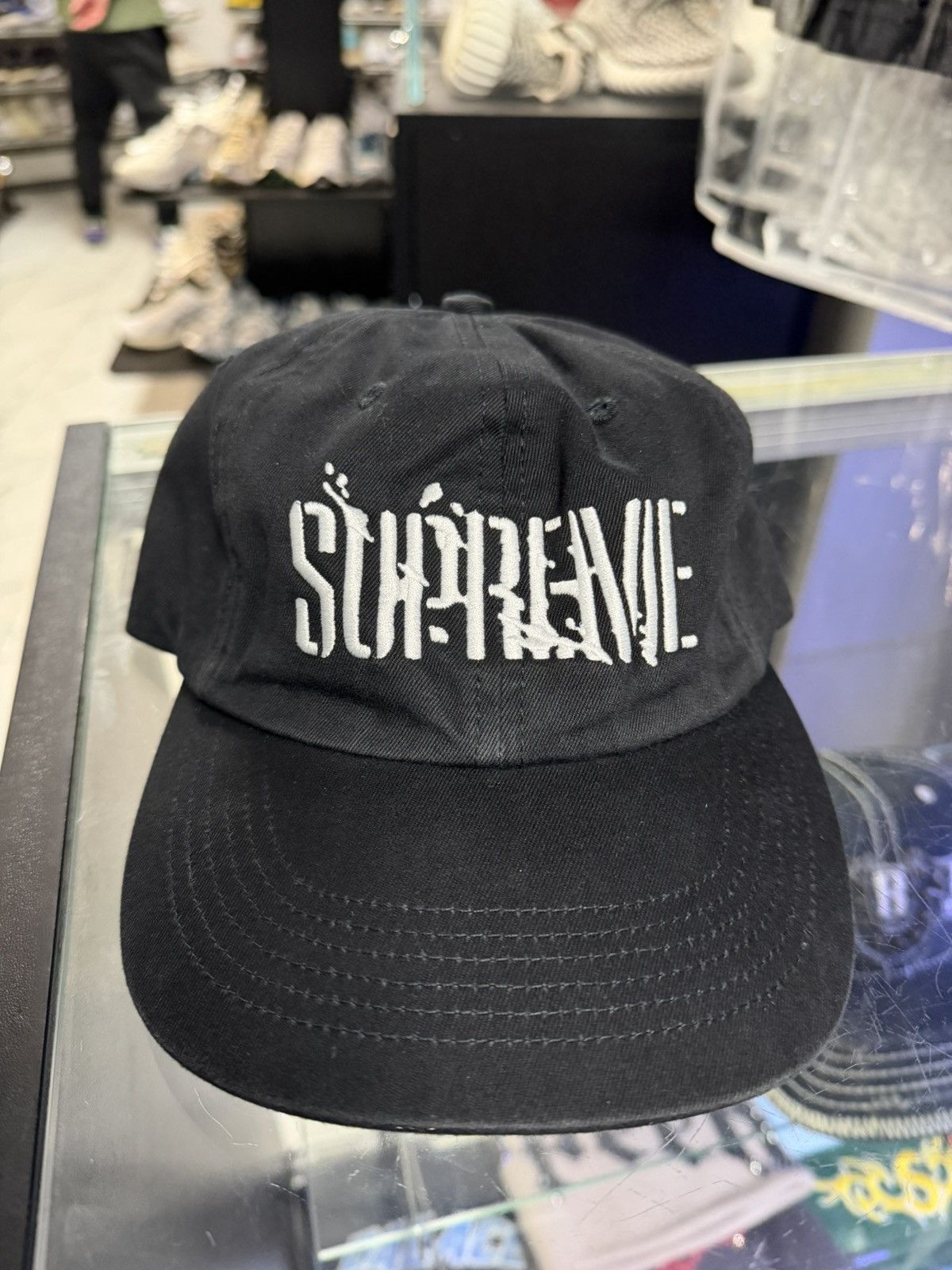 Supreme Supreme Splatter Hat (Black) Size ONE SIZE - 1 Thumbnail