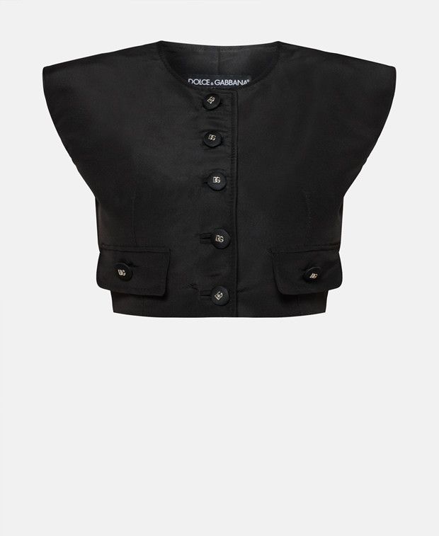 Dolce & Gabbana Silk gilet Size XXS / US 00 / IT 34 - 1 Thumbnail