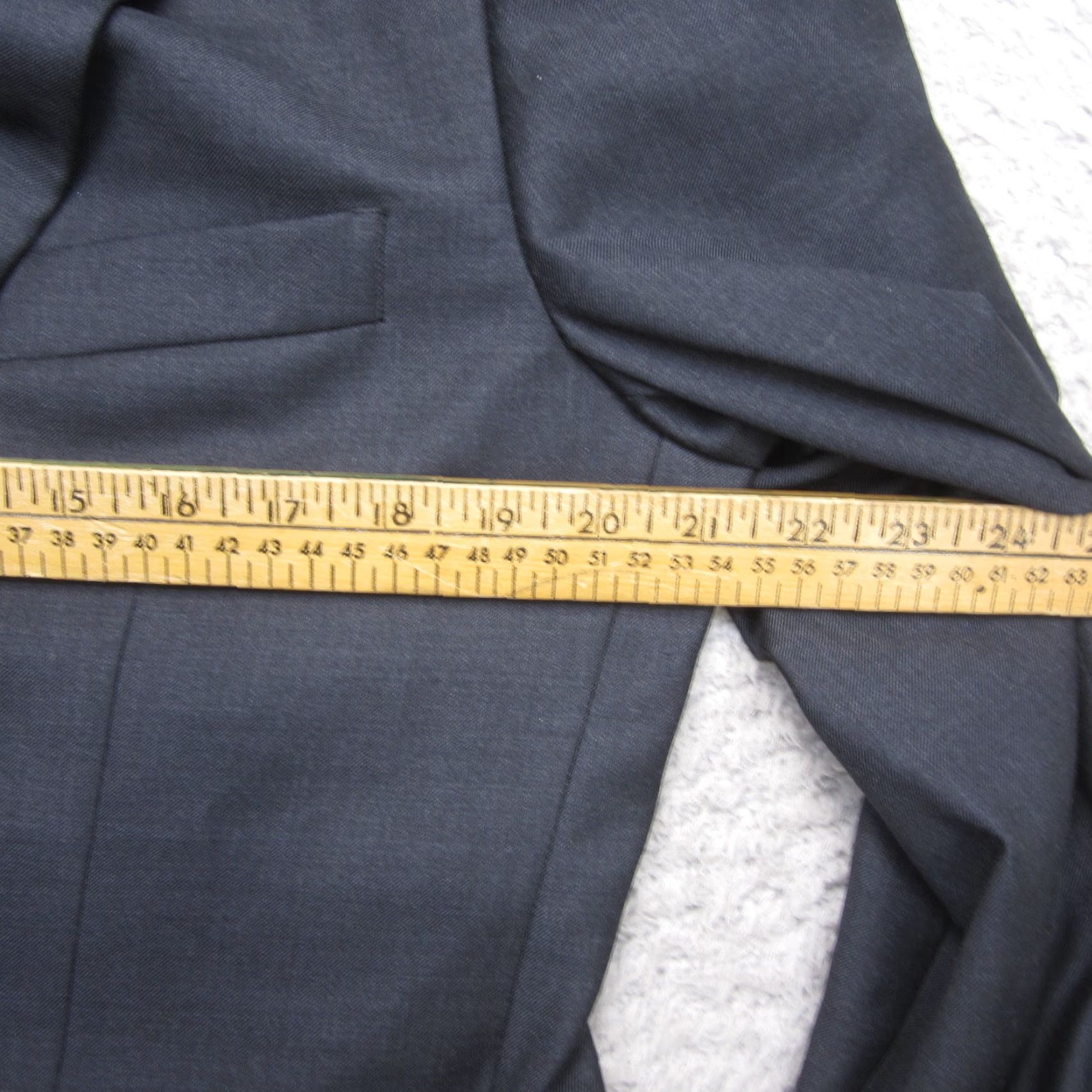 Vintage Indochino Blazer Mens 42 Gray Wool Paisley Lined Sport Coat 2 Button Size 42R - 7 Thumbnail