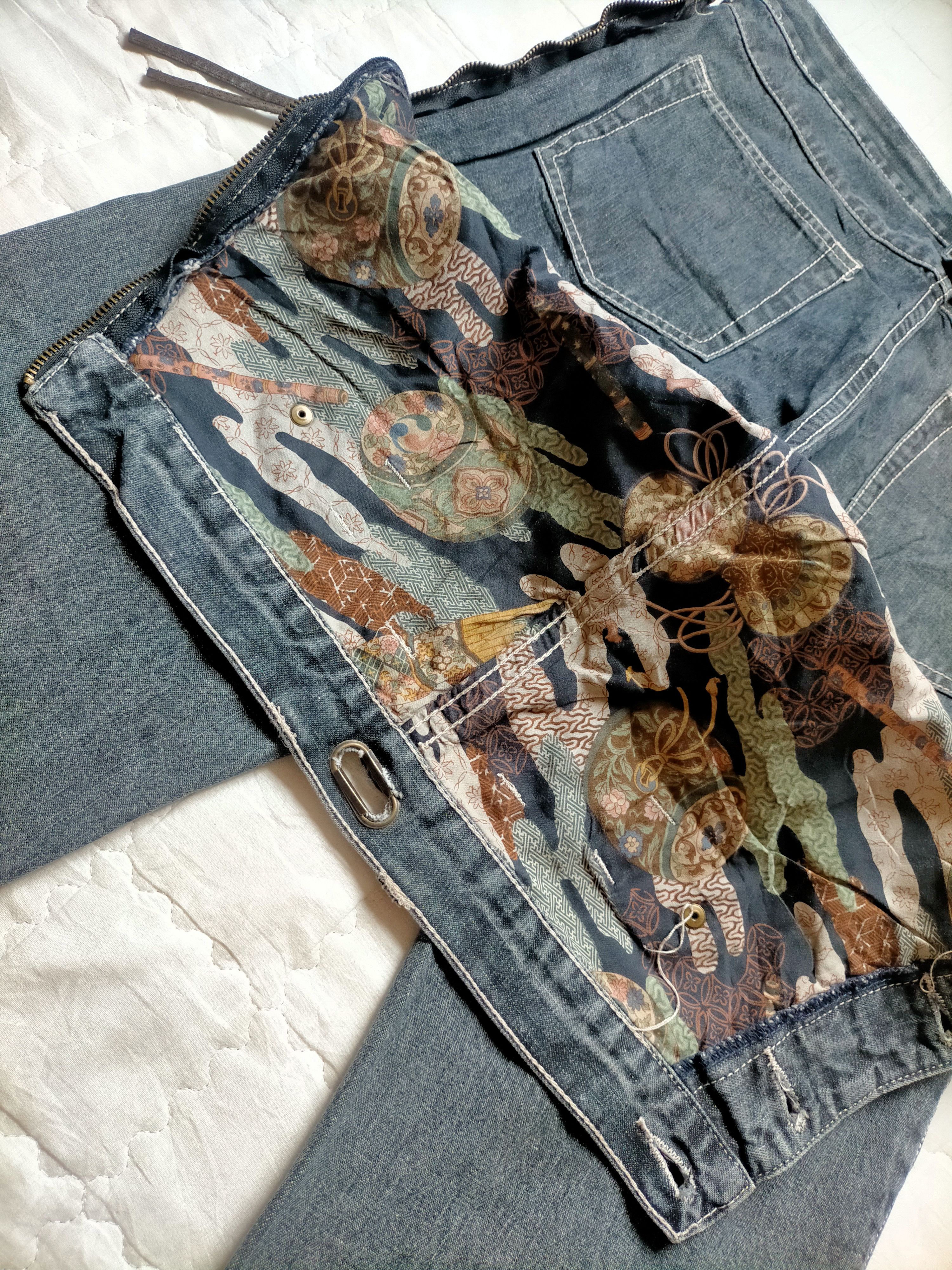 Le Grande Bleu (L.G.B.) 🔥Rare Dog House Double Waist Buckleback Black jeans Size US 32 / EU 48 - 18 Thumbnail