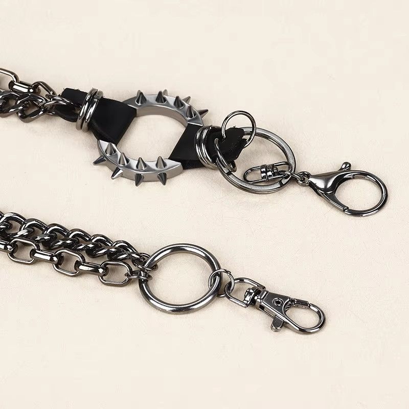 Jewelry 2 Layer Waist Punk Wallet Chain Size ONE SIZE - 5 Thumbnail