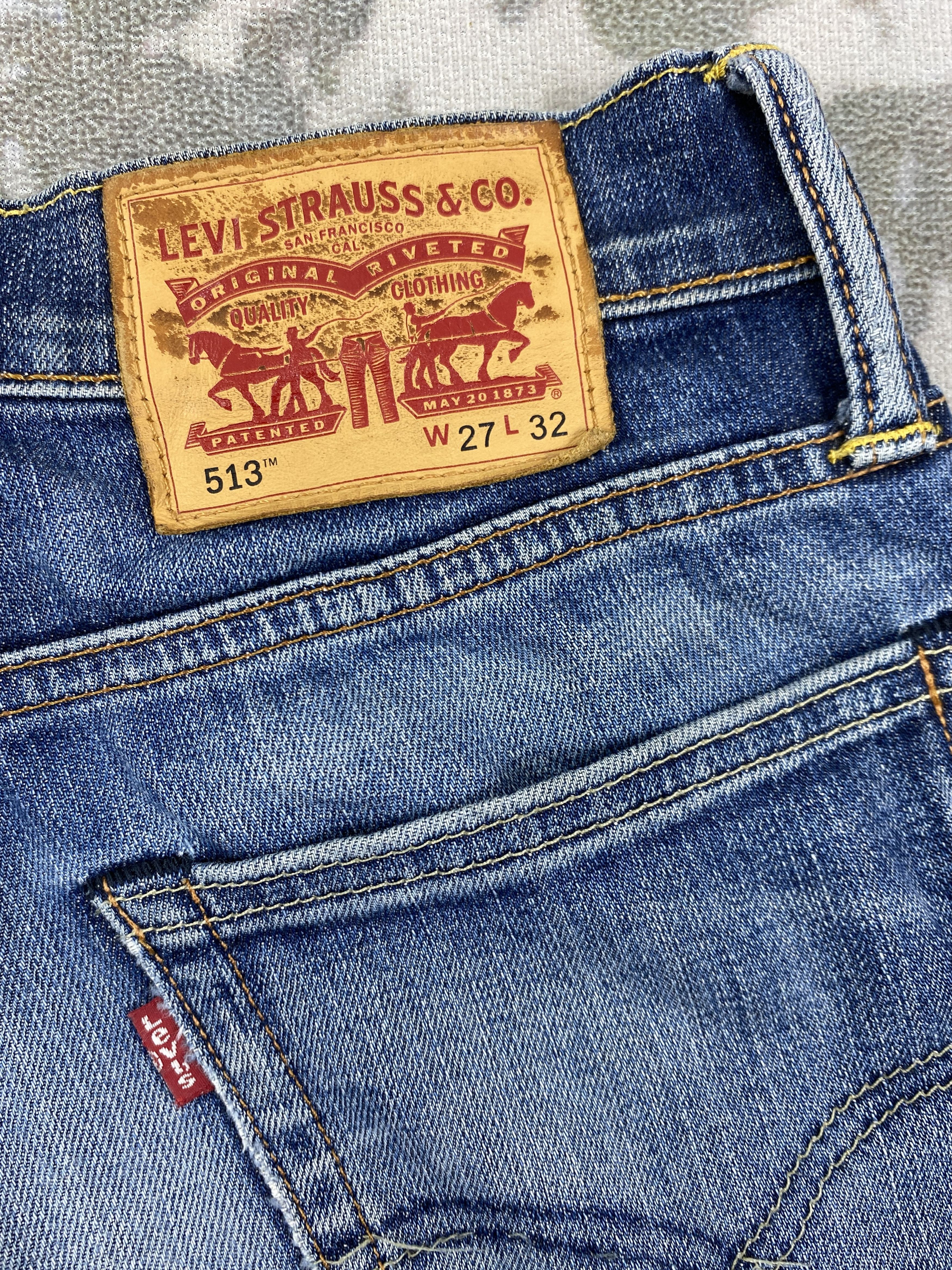 Levi's Distressed Blue Vintage Levi's 513 29x29 Denim -JN2150 Size US 29 - 13 Thumbnail