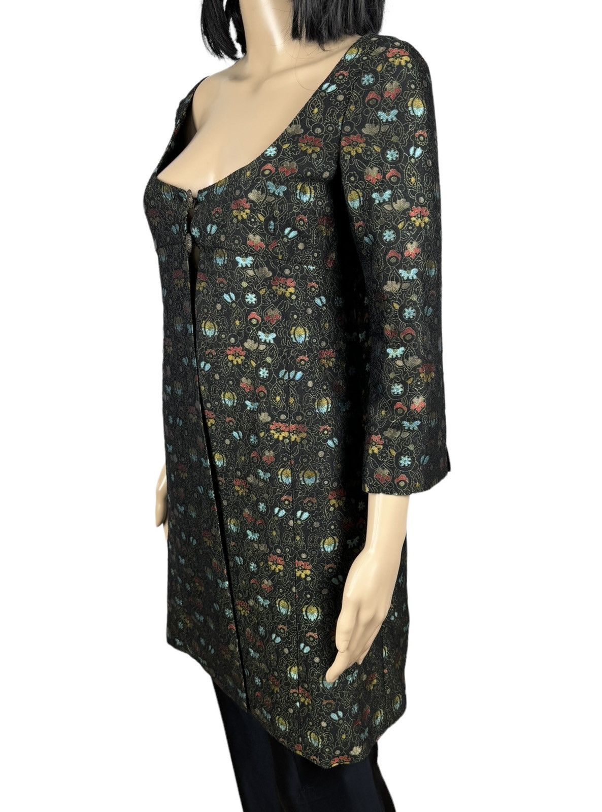 Miu Miu Miu Miu Coat Dress Wool Embroidered Floral Printed size 42 Size M / US 6-8 / IT 42-44 - 7 Thumbnail