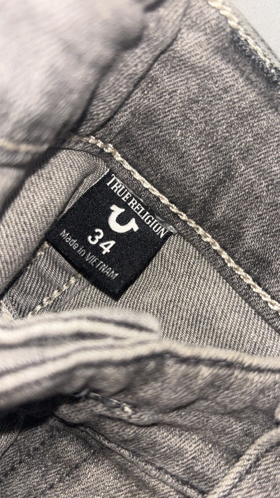 True Religion Grey Ricky True Religion Jeans Size US 34 / EU 50 - 2 Thumbnail