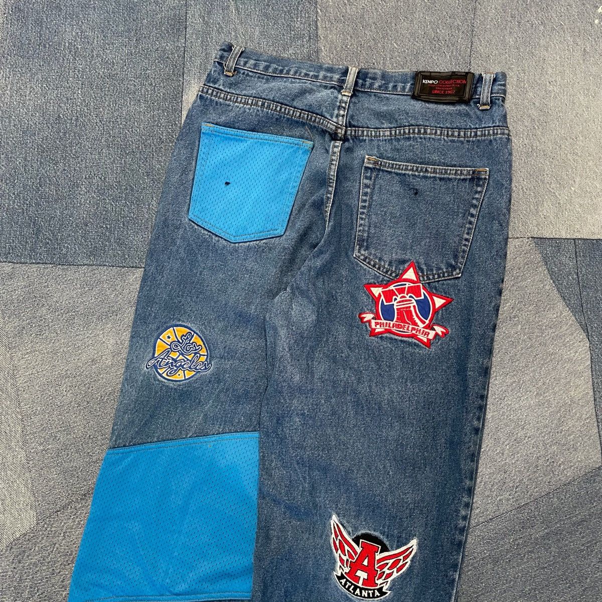 Japanese Brand × Vintage CRAZY Baggy Y2K Harlem Kenpo Denim Size US 32 / EU 48 - 4 Thumbnail
