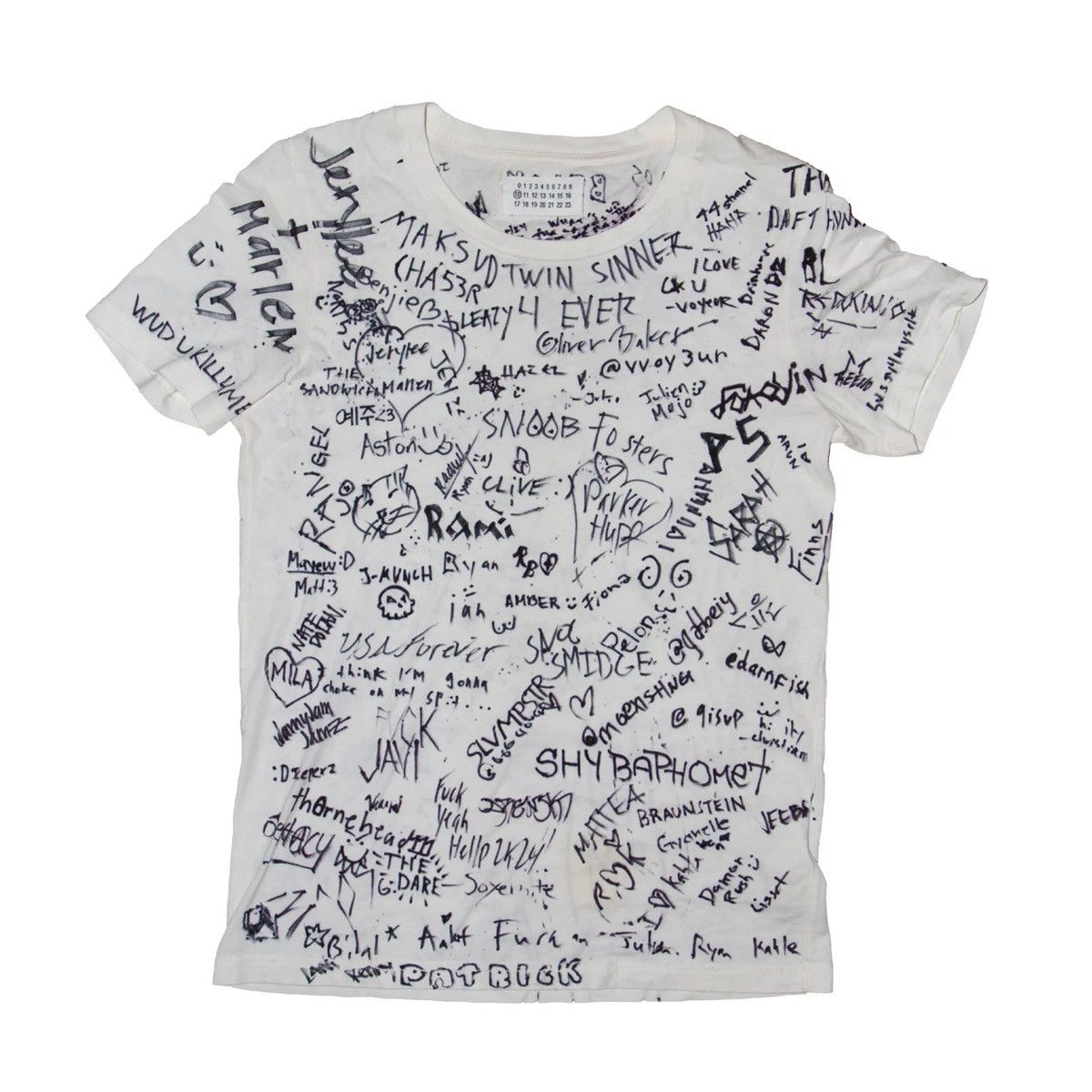Maison Margiela The Hellp & Margiela LA+Pomona fan signature tee [1/1] Size US S / EU 44-46 / 1 - 1 Thumbnail