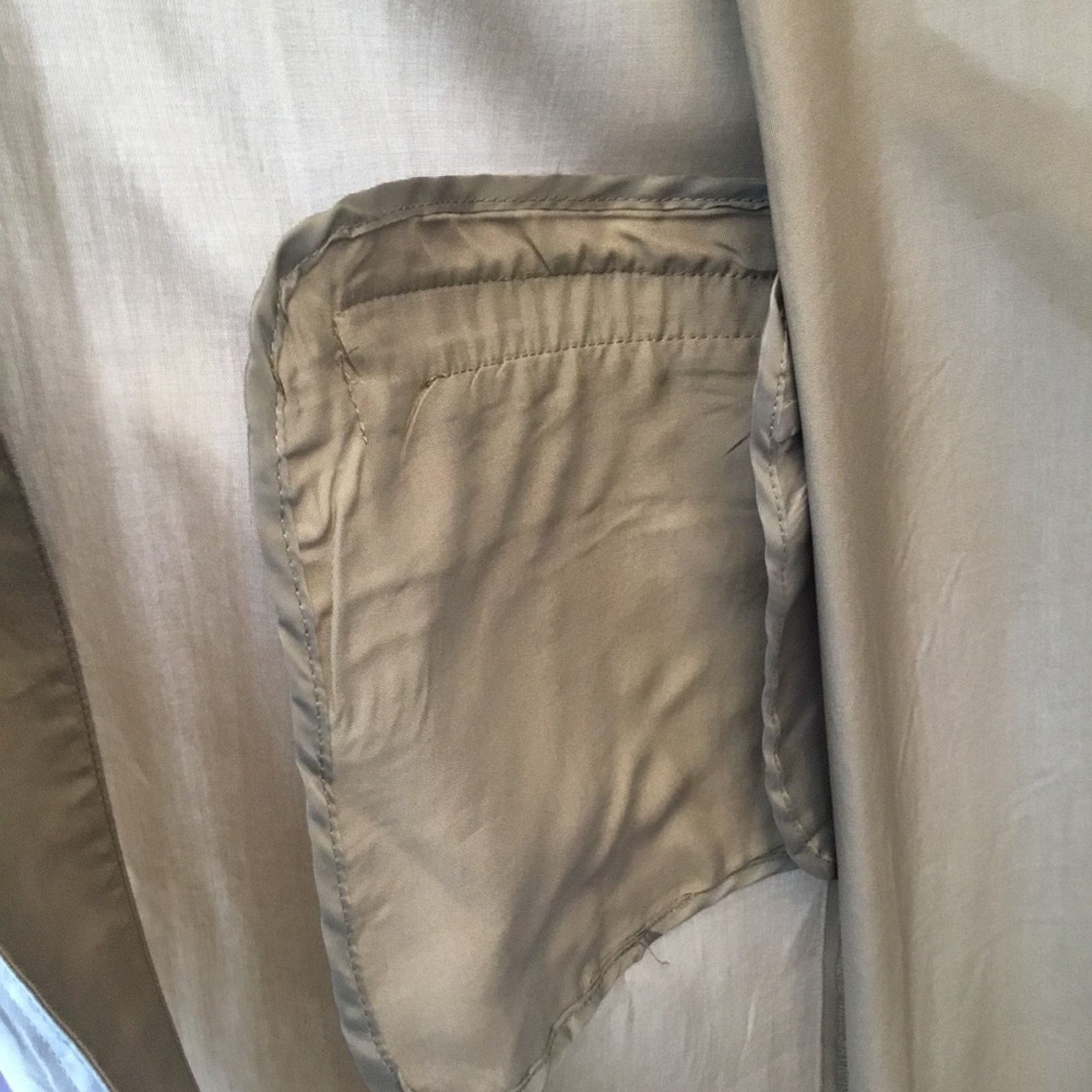 Elie Tahari Elie Tahari Beige Lightweight Trench Coat Size XS / US 0-2 / IT 36-38 - 13 Thumbnail