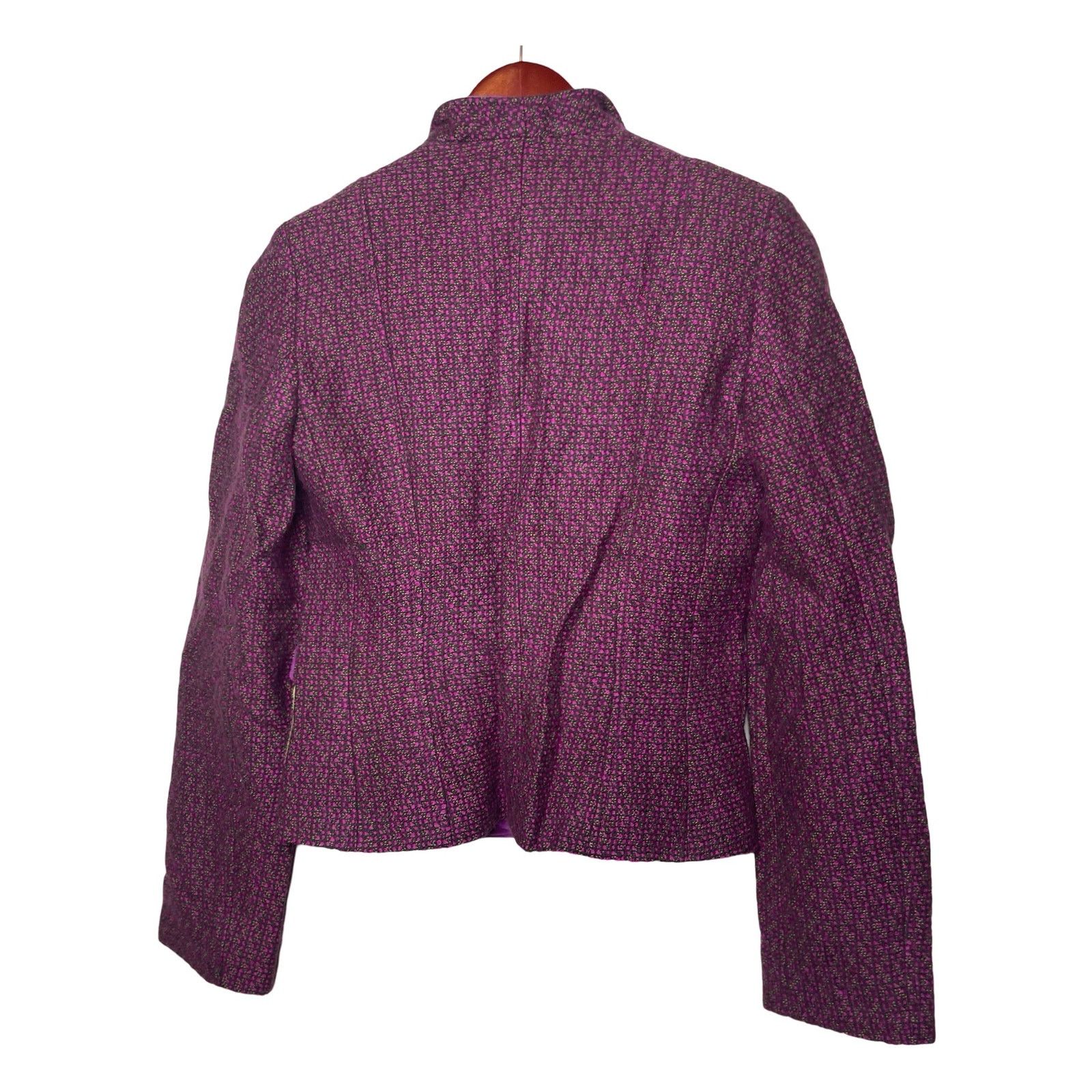 Etro Etro hot pink tweed button front blazer jacket sz 40 US 4 Size S / US 4 / IT 40 - 3 Thumbnail