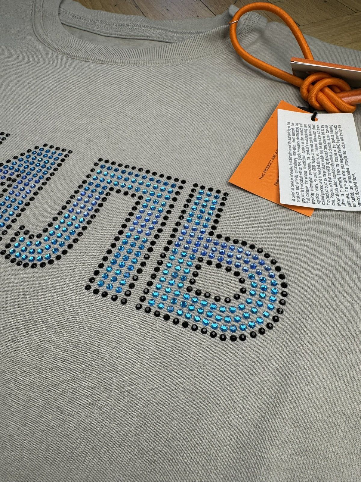 Heron Preston HERON PRESTON “СТИЛЬ” DIAMONDS / CRYSTALS GREY TEE Size US S / EU 44-46 / 1 - 5 Thumbnail