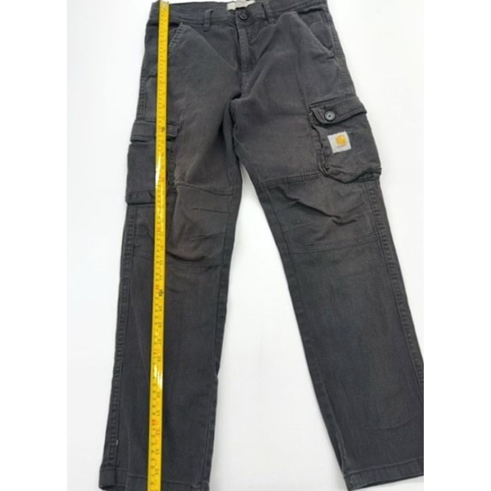 Carhartt Carhartt Boys Charcoal Cargo Pants Size 32 Workwear Denim Regular Condition Size US 32 / EU 48 - 4 Thumbnail