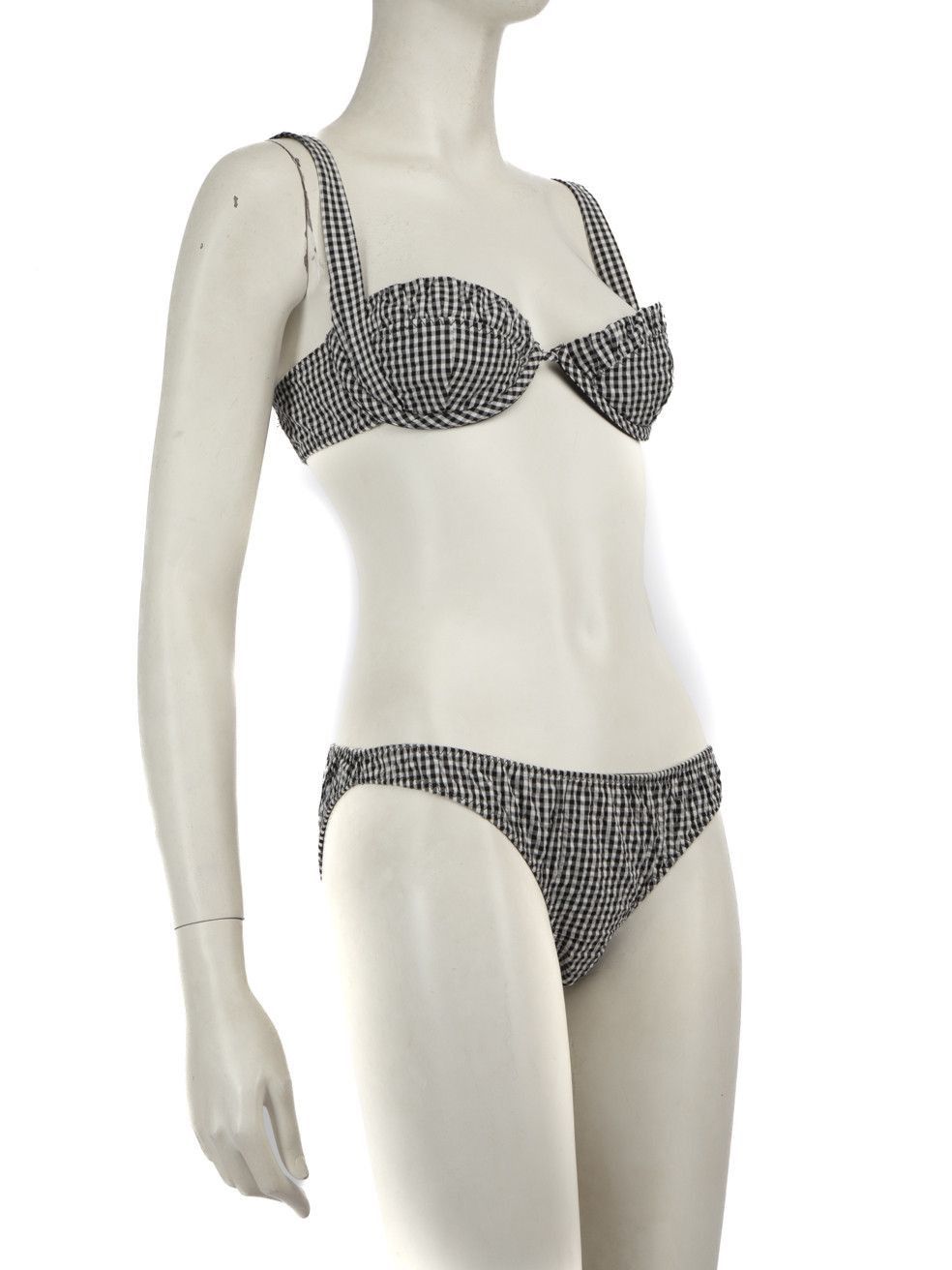 Gingham Pattern Bikini Set